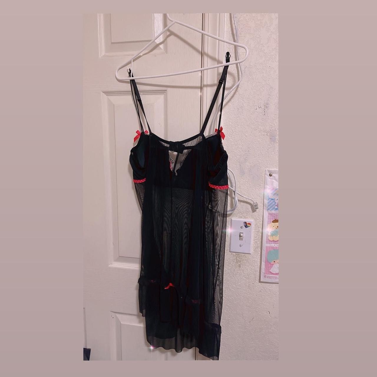 Other XL Lacy Slip Dress with black and Hot Pink Colorway Size XL / US 12-14 / IT 48-50 - 3 Thumbnail