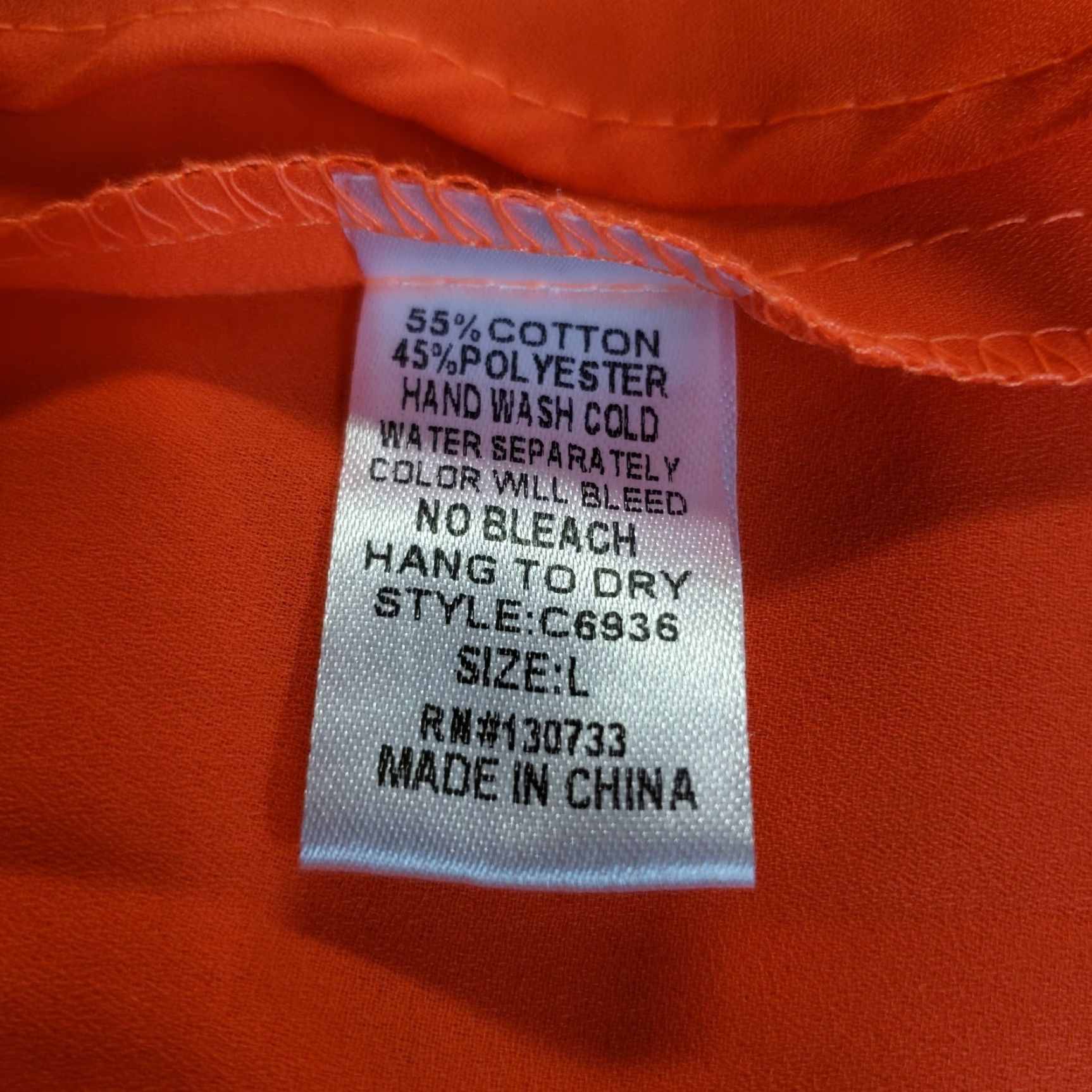 Vintage UMGEE Tank Top Womens L Orange Embellished Cutouts Scoop Neck Shirt Adult Girls Womens? Size L / US 10 / IT 46 - 5 Thumbnail