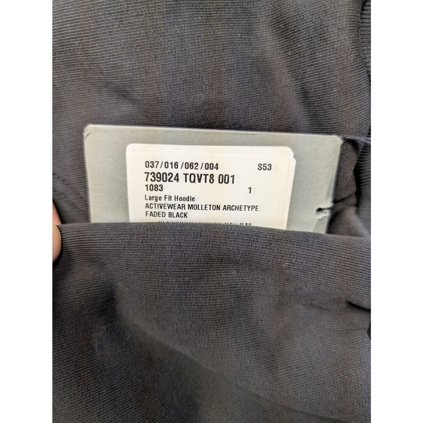 Balenciaga o1rshd1 Q:2/ Activewear Molleton Archetype Large Fit Hoodie Size US S / EU 44-46 / 1 - 23 Thumbnail