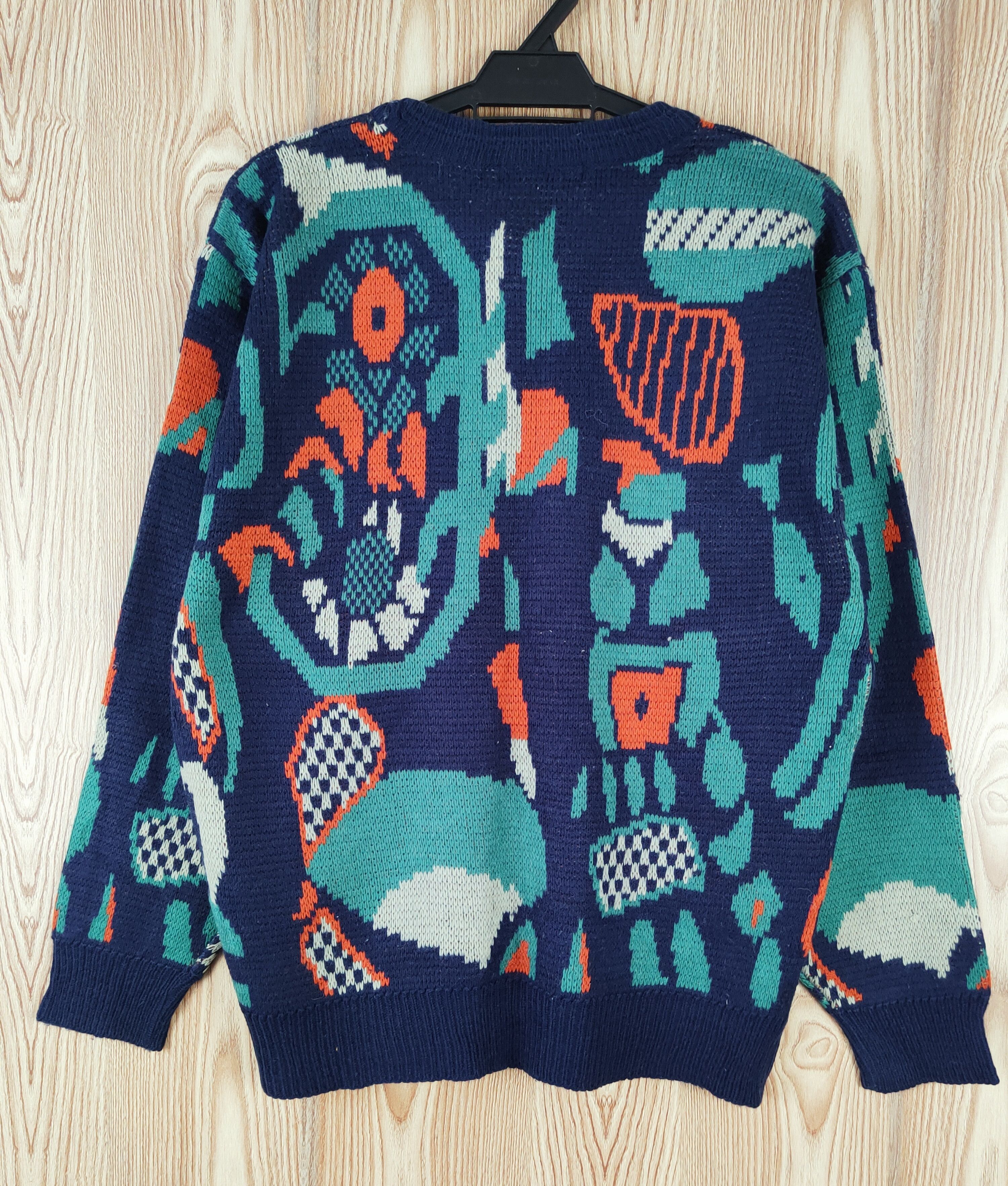 Homespun Knitwear DL Carlo Farini Dark Blue Knitwear vintage Sweatshirts #W042 Size US M / EU 48-50 / 2 - 7 Thumbnail