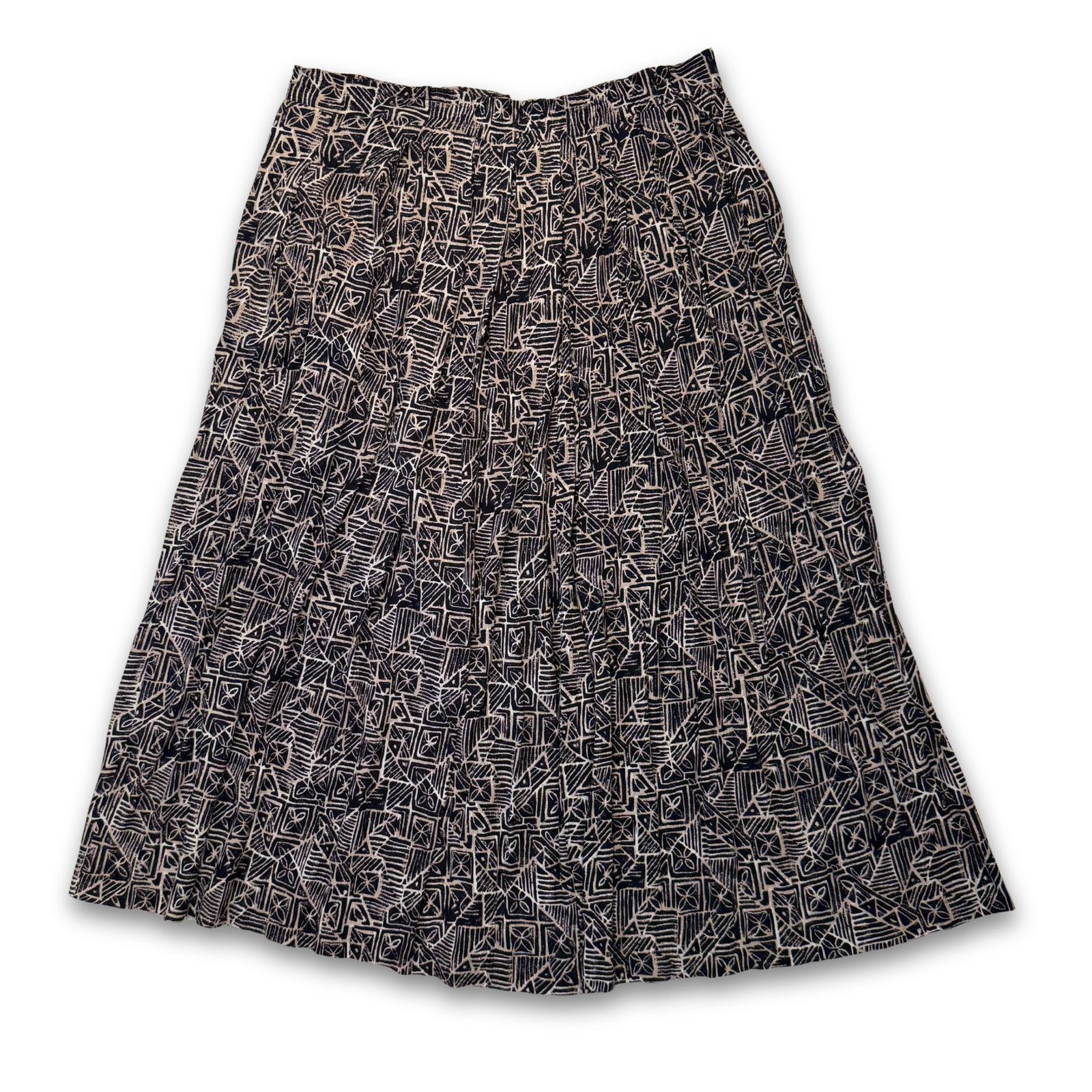 Vintage Vintage Y2K Flowy Boho Plus Size Maxi Skirt | SK & Company Size 38" / US 16 / IT 52 - 2 Thumbnail