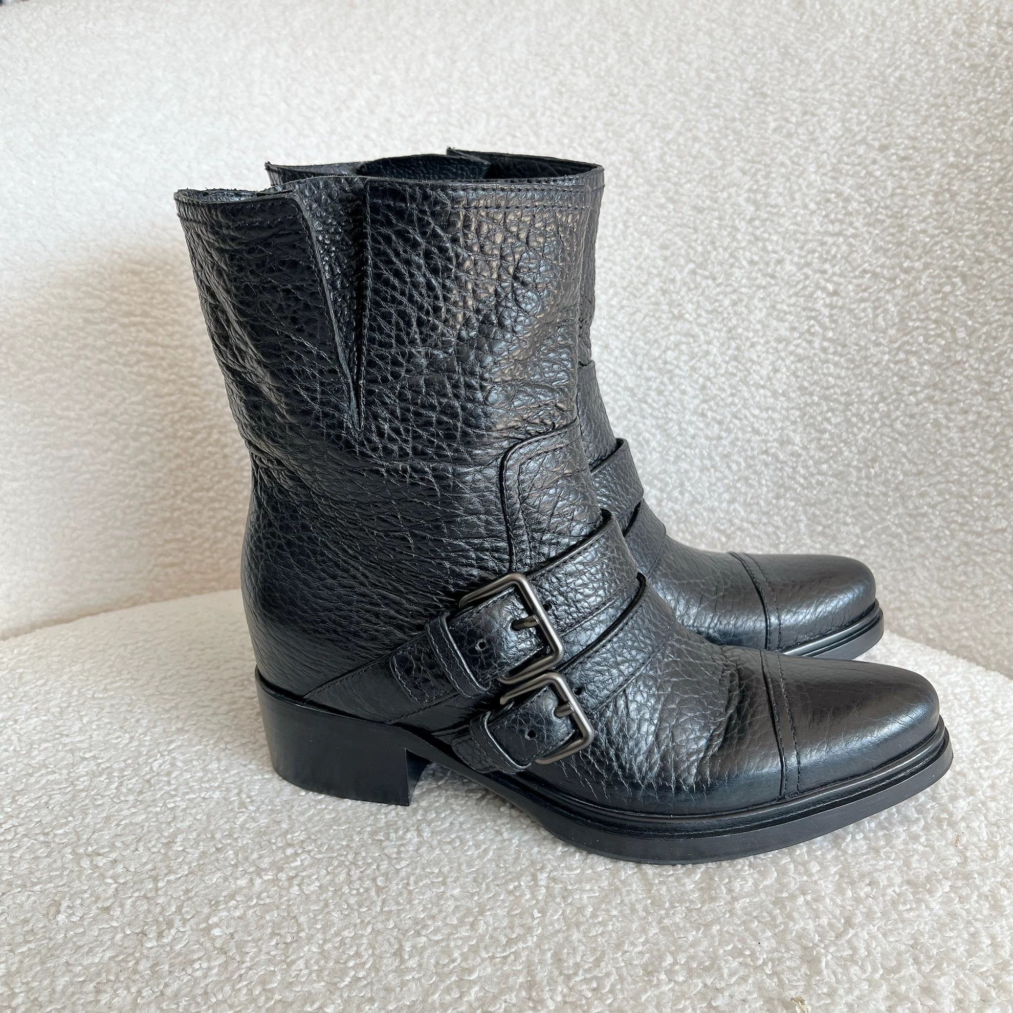 Miu Miu MIU MIU Black Short Boots 36 Size US 5 / IT 35 - 4 Thumbnail
