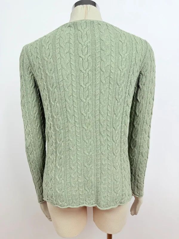 Lauren Ralph Lauren Maglia Ralph Lauren cotone trecce verde Donna L Size L / US 10 / IT 46 - 5 Thumbnail
