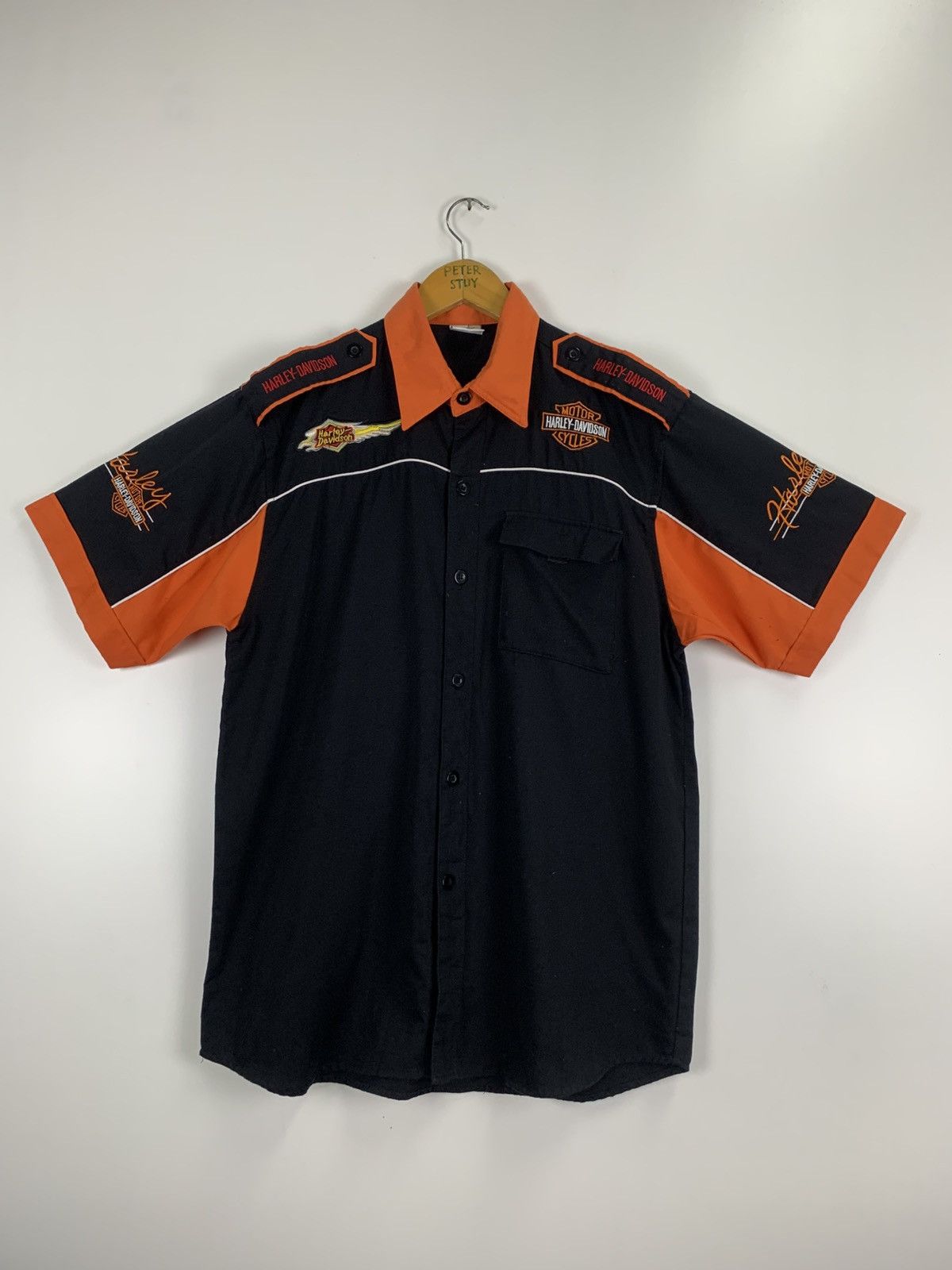 Harley Davidson Harley Davidson Button Ups Shirt Size US L / EU 52-54 / 3 - 3 Thumbnail