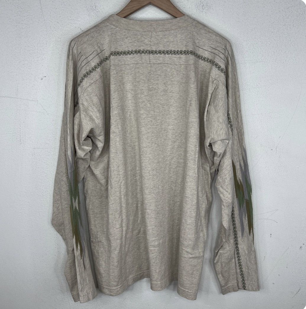 Kapital Kapital Gray Aztec Longsleeve T-Shirt Size US L / EU 52-54 / 3 - 2 Thumbnail