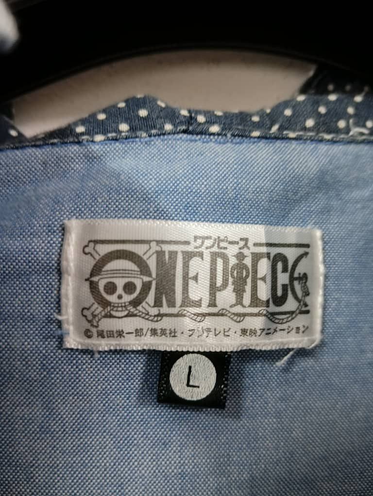 Anime × Japanese Brand × One Piece 🔥One Piece Mugiwara Pirates Hooded Button Up Bog Logo Size US L / EU 52-54 / 3 - 4 Thumbnail