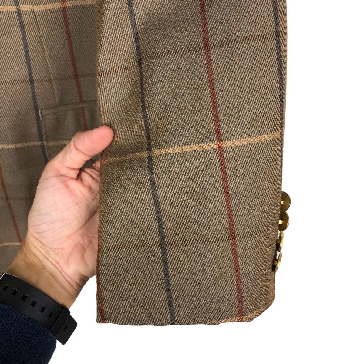 Burberry Vintage Burberrys Double Breasts Jackets Coat Tartan Design Size US M / EU 48-50 / 2 - 15 Thumbnail
