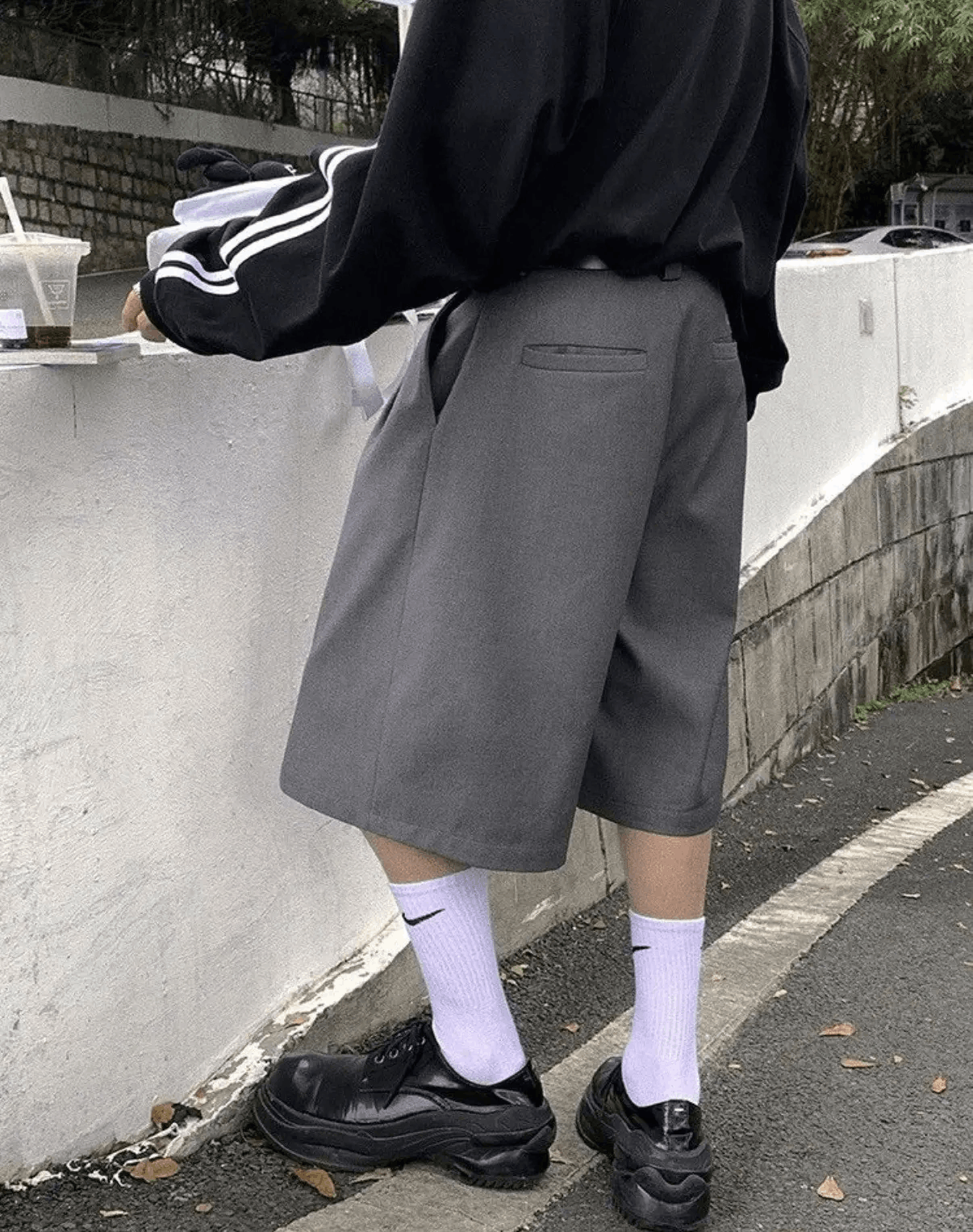 Other Casual Streetwear Retro Gray Baggy Loose Shorts Size US 30 / EU 46 - 3 Thumbnail