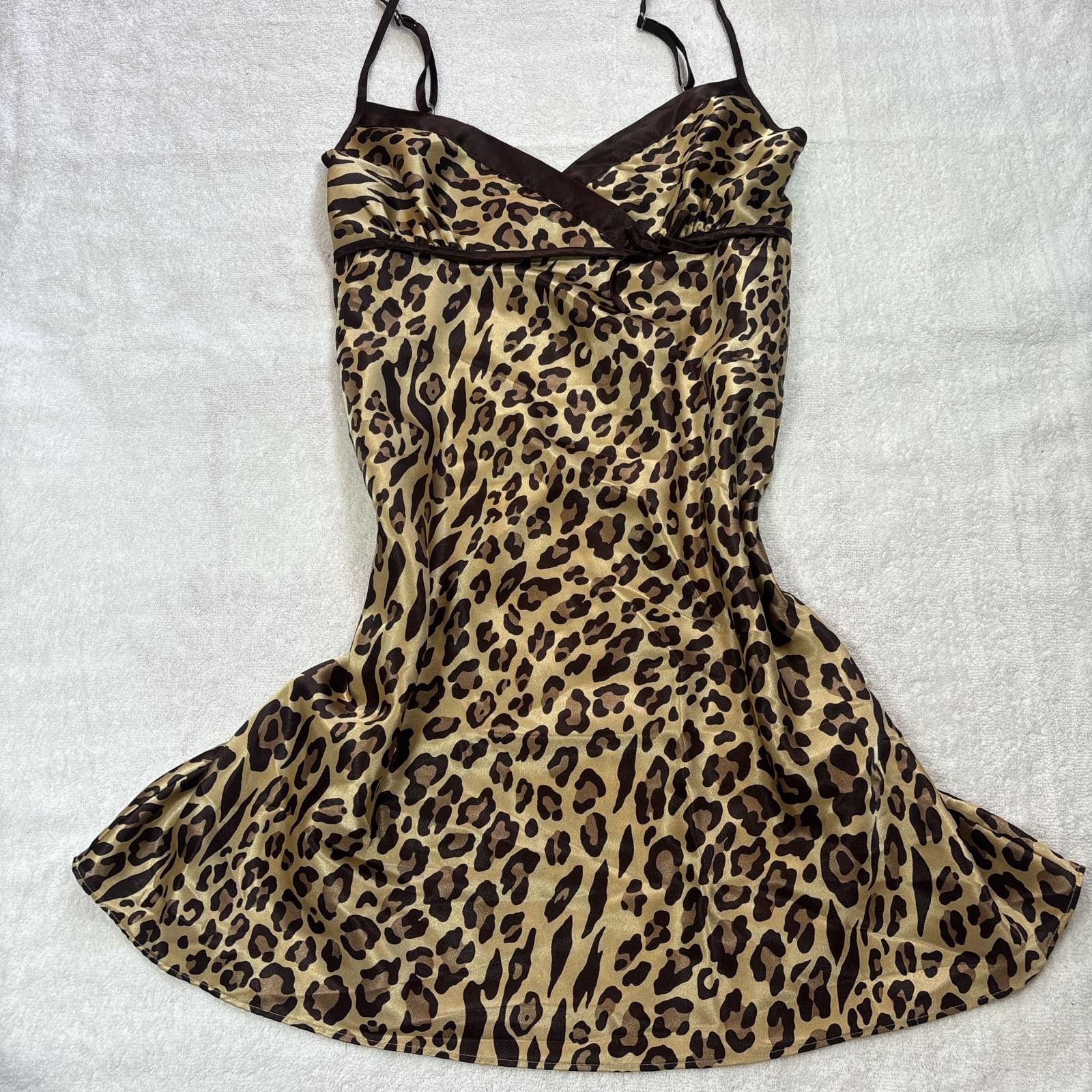 Other y2k cheetah print silky slip dress Size M / US 6-8 / IT 42-44 - 4 Thumbnail