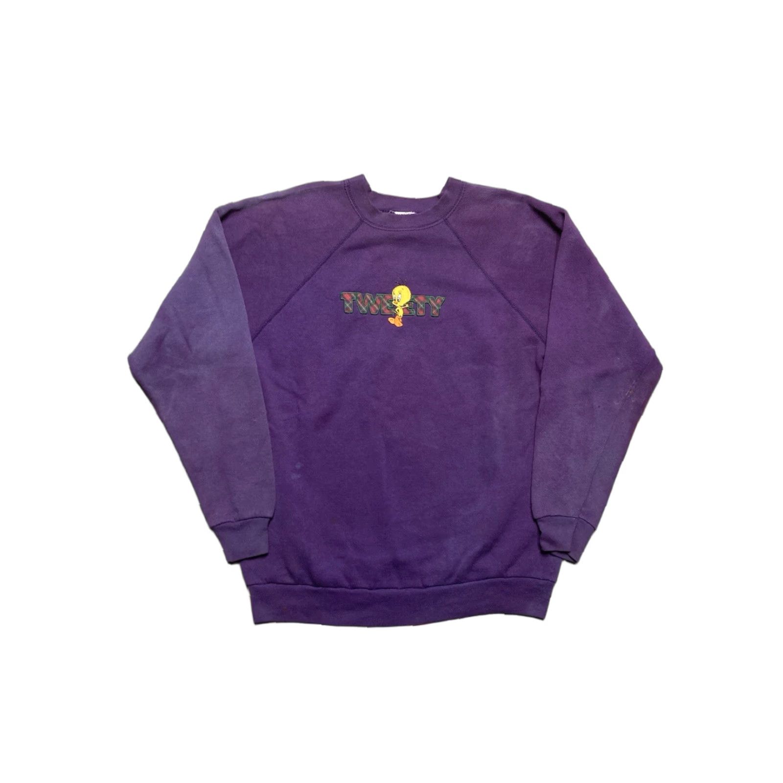 Vintage VINTAGE 90s Crewneck Sweatshirt Tweety Bird Looney Tunes Disney Purple M Men's Shirt Pullover Size US M / EU 48-50 / 2 - 1 Thumbnail