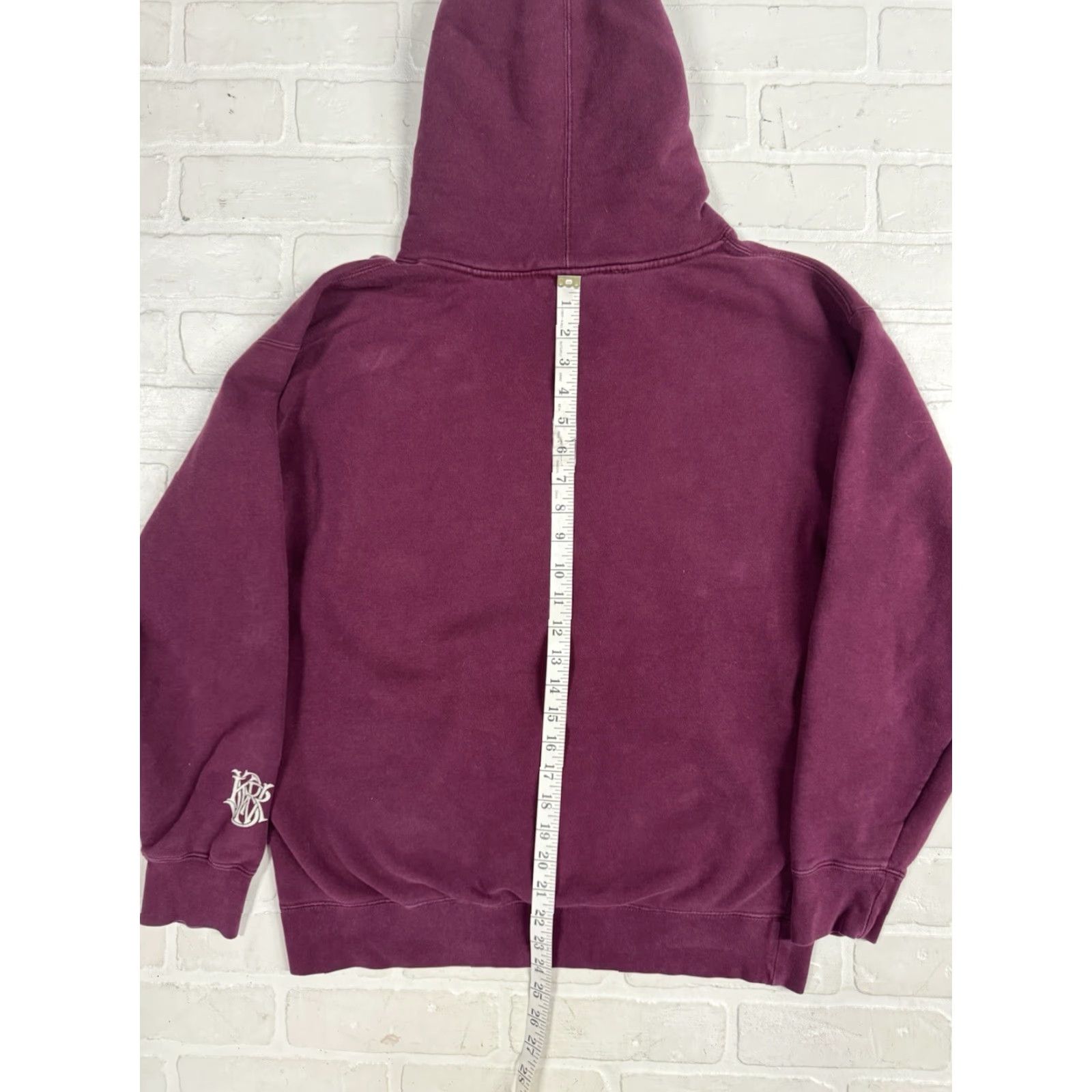 Vintage VINTAGE M & M Hoodie Pullover Men Lined Fleece Purple Skateboarding M Size US M / EU 48-50 / 2 - 6 Thumbnail