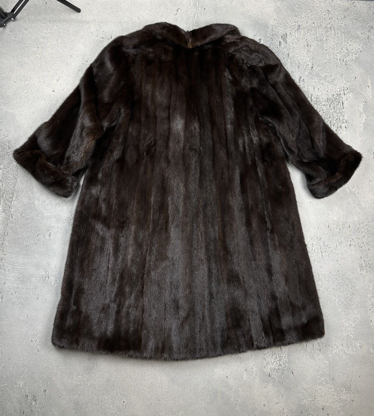 Sagafurs Rare Vintage SAGA Mink Royal Brown Full-Length Fur Lux Coat Size L / US 10 / IT 46 - 10 Thumbnail