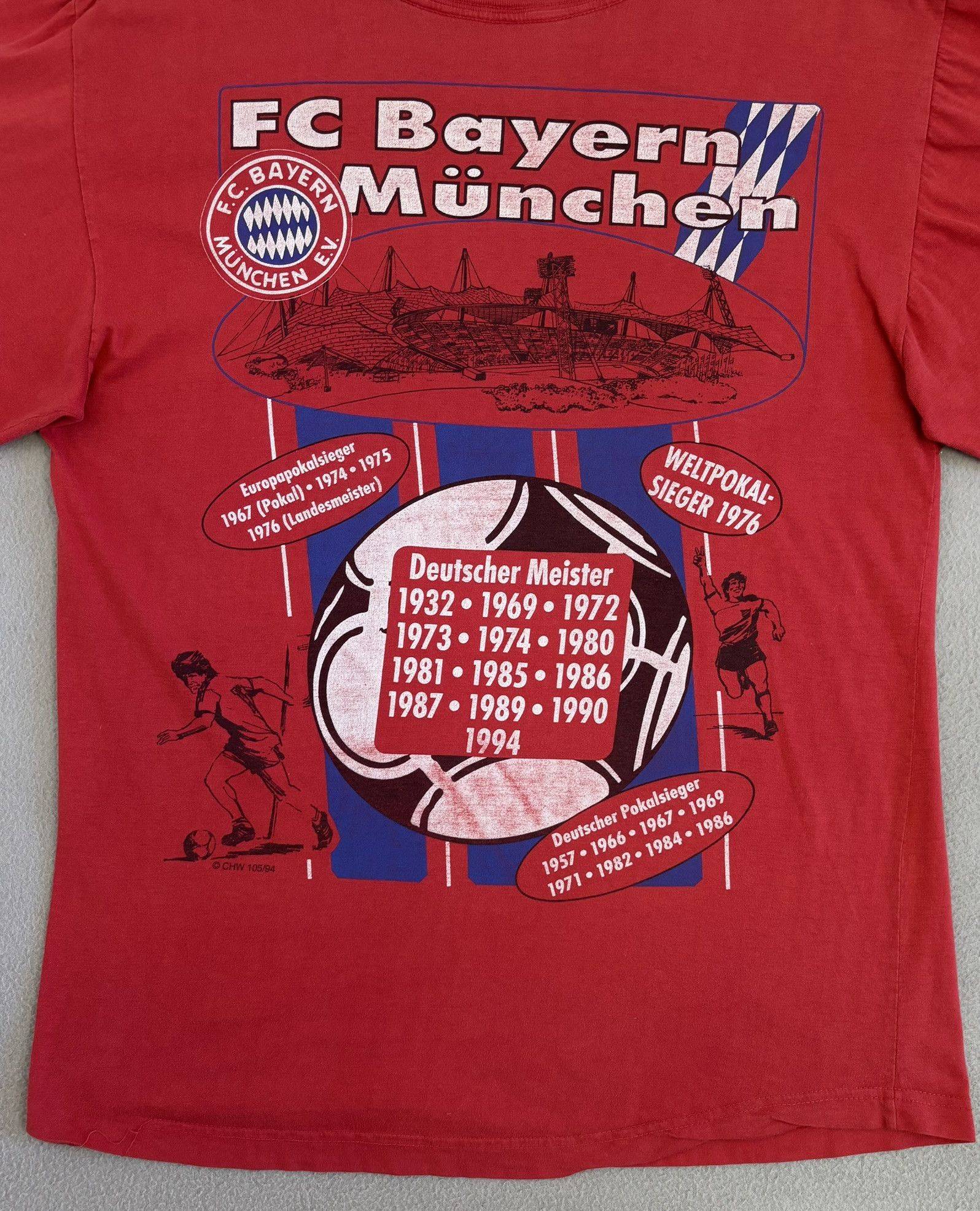 Vintage Bayern Munich Championship 1994 T-Shirt Size L Size US L / EU 52-54 / 3 - 14 Thumbnail