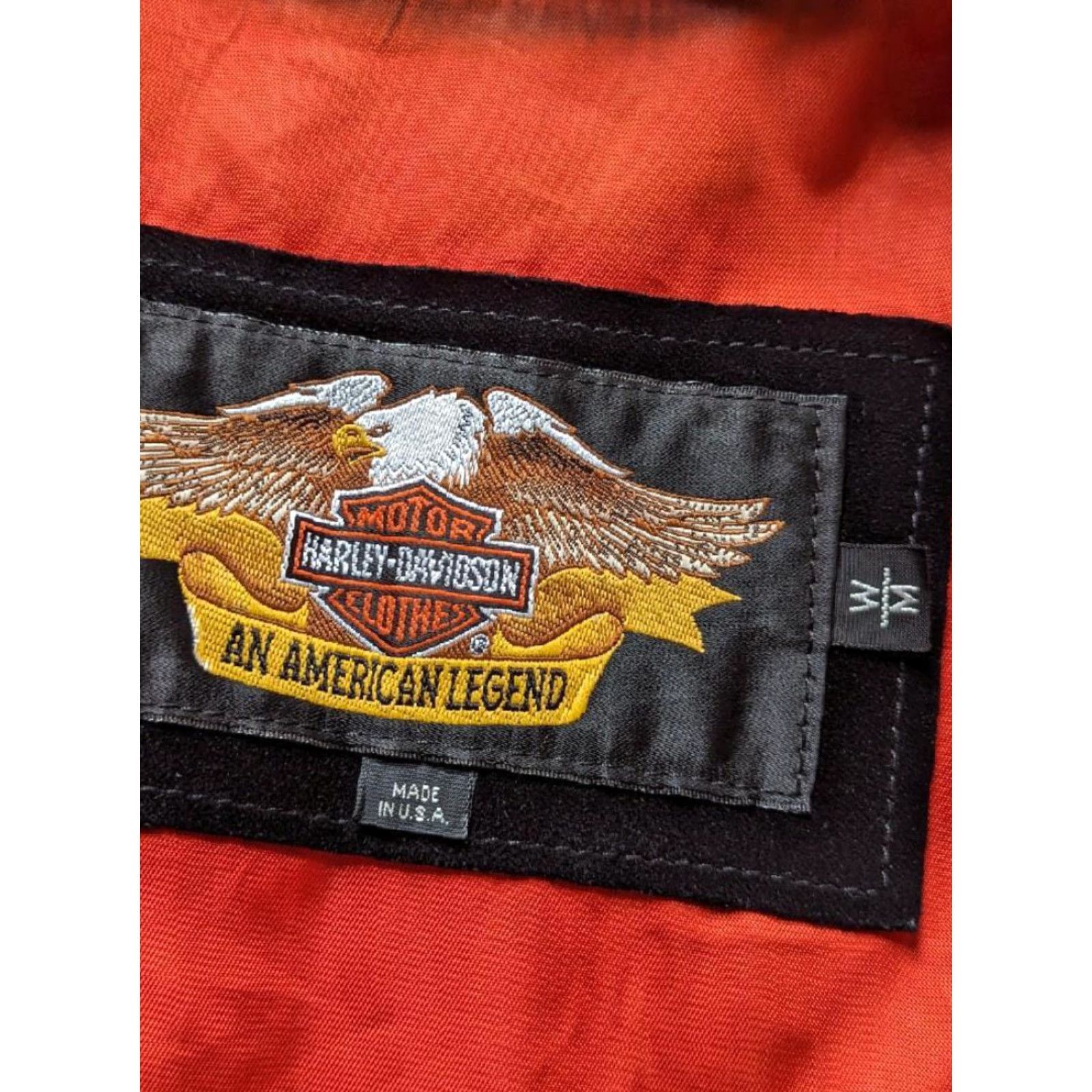 Harley Davidson VINTAGE Harley-Davidson Motorcycle Jacket Women M Black Leather Split-Suede Western Fringe USA Made Size M / US 6-8 / IT 42-44 - 7 Thumbnail
