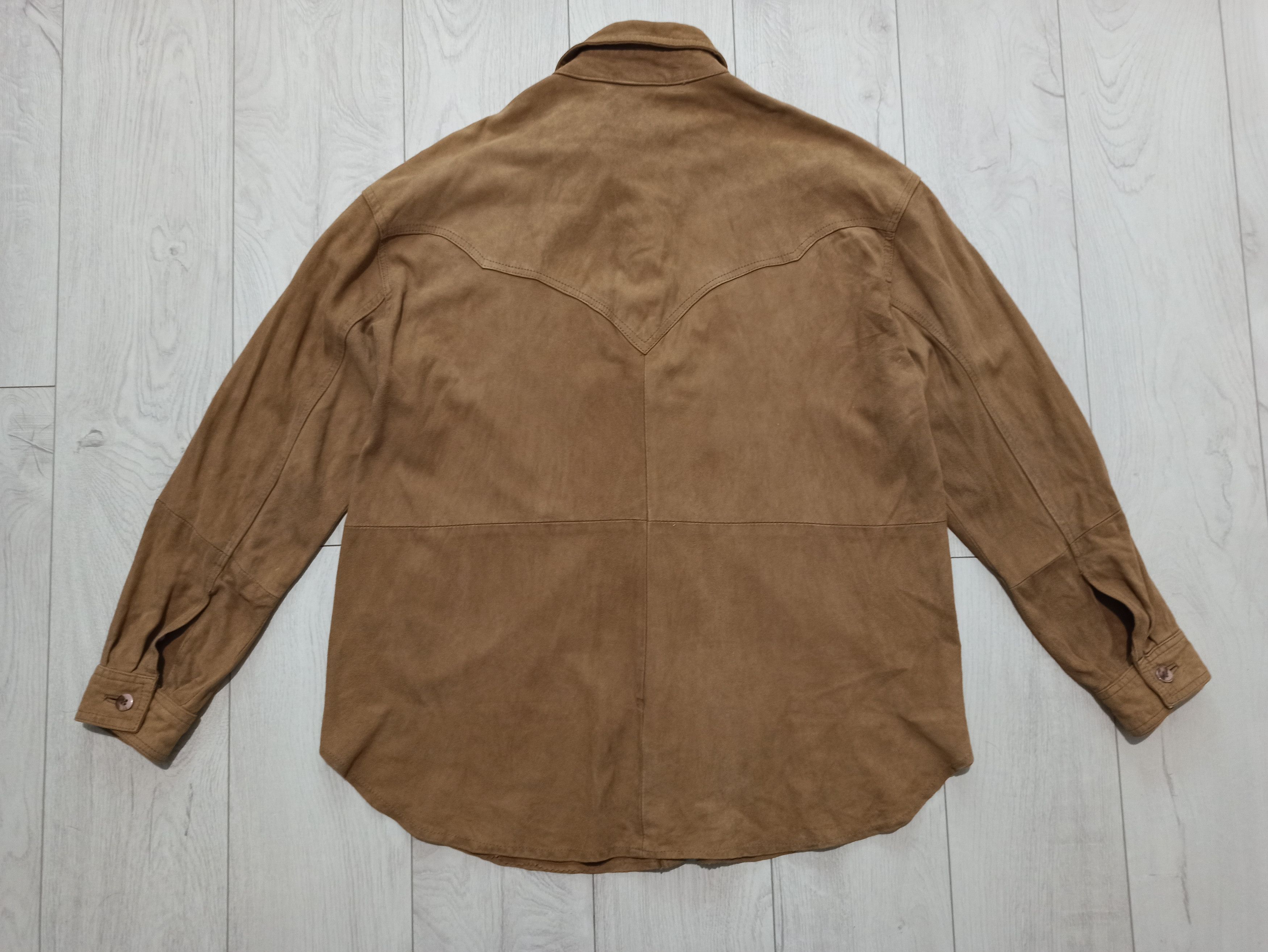 Other Vintage Giorgio Mobiani Suede Overshirt Size L / US 10 / IT 46 - 4 Thumbnail