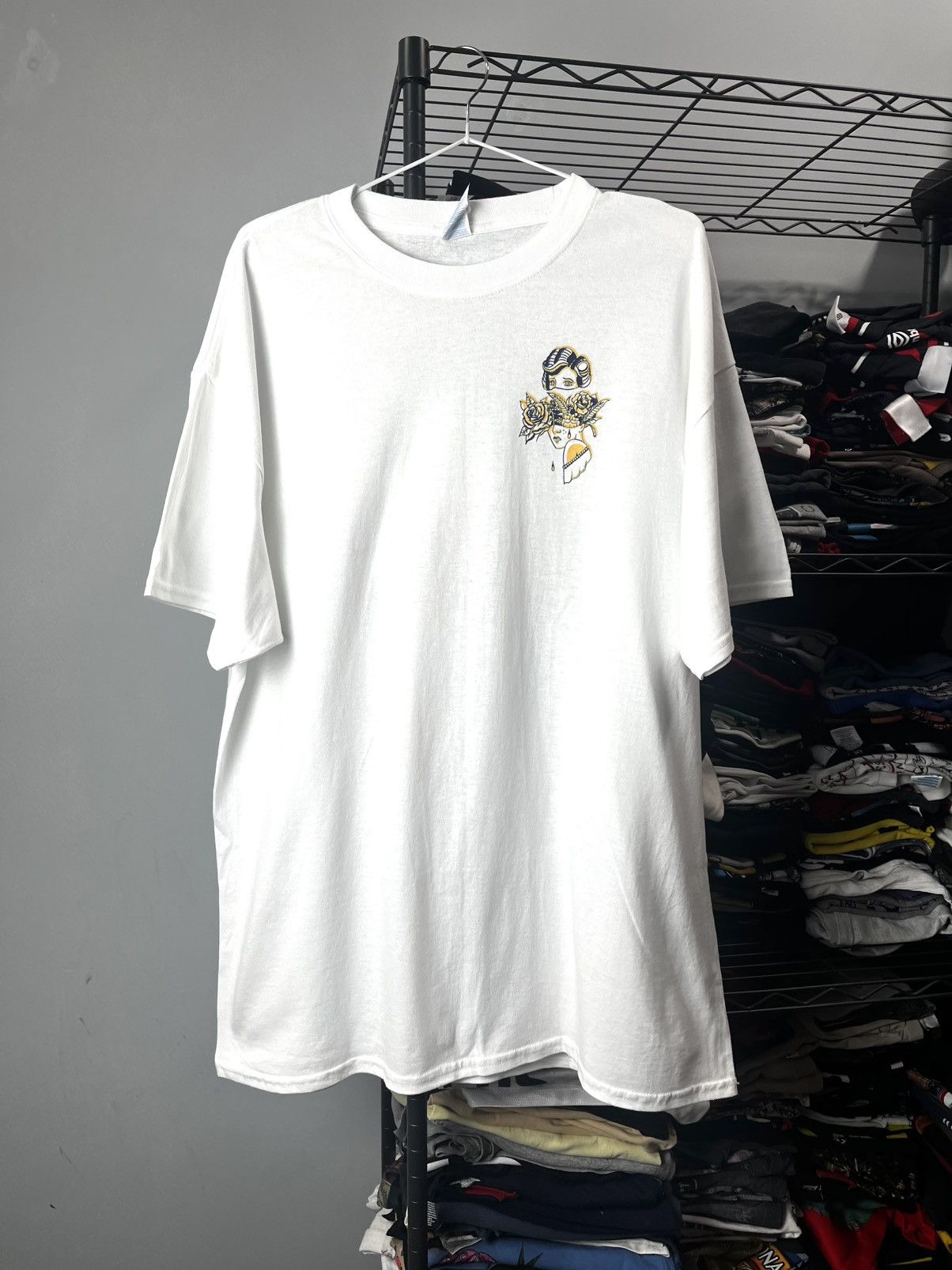 Vintage Vintage Style Tattoo Wear Christian Audigier T Shirt Size US XL / EU 56 / 4 - 2 Thumbnail