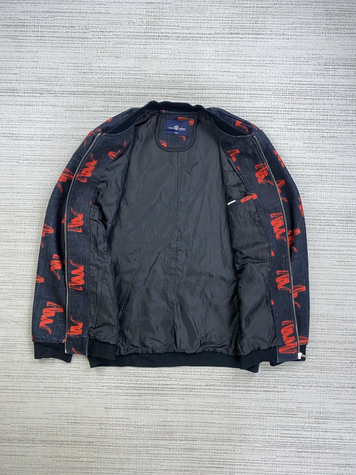 Japanese Brand × Vintage Vtg Sheng Qibinnu Classic Fashion FullPrint Bomber Jacket Size US M / EU 48-50 / 2 - 6 Thumbnail