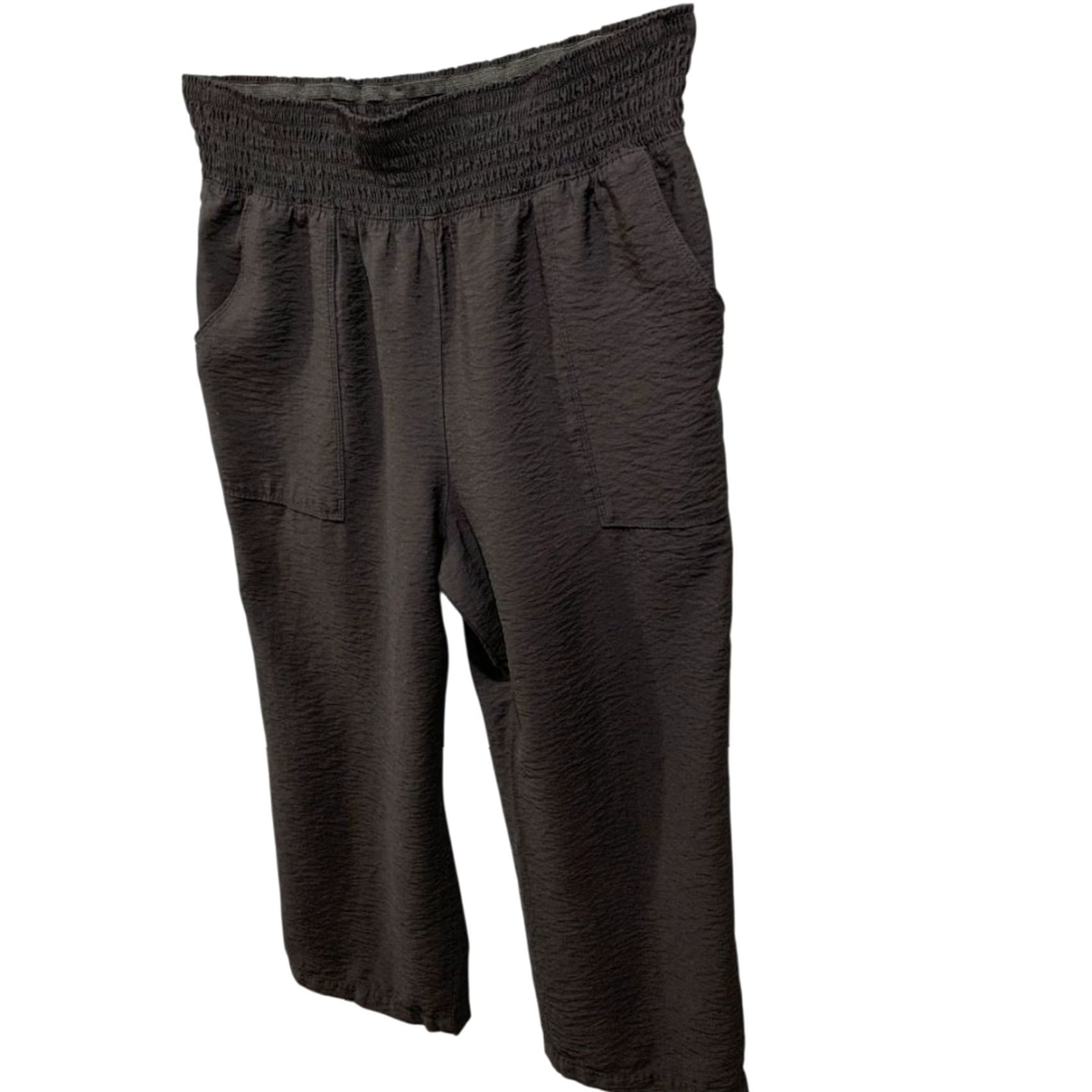 Vintage Simply Vera Wang Pants Womens XL Black Pull on Pockets Loose Fit Size 40" / US 18 - 4 Thumbnail