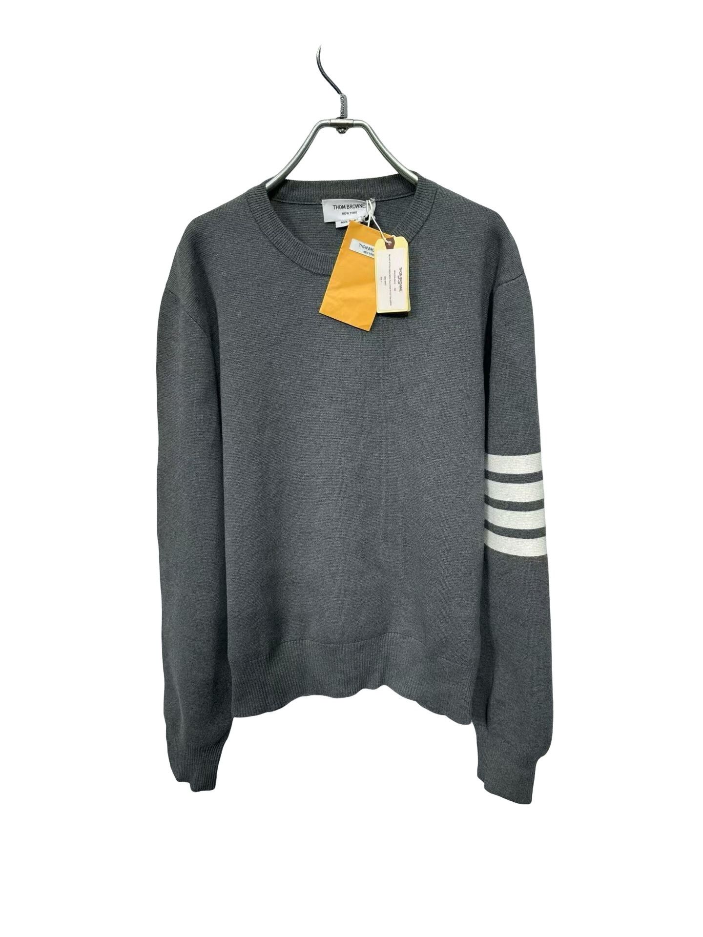 Thom Browne Thom Browne 4-Bar Milano Stitch Pullover Size 2 Size US M / EU 48-50 / 2 - 1 Thumbnail