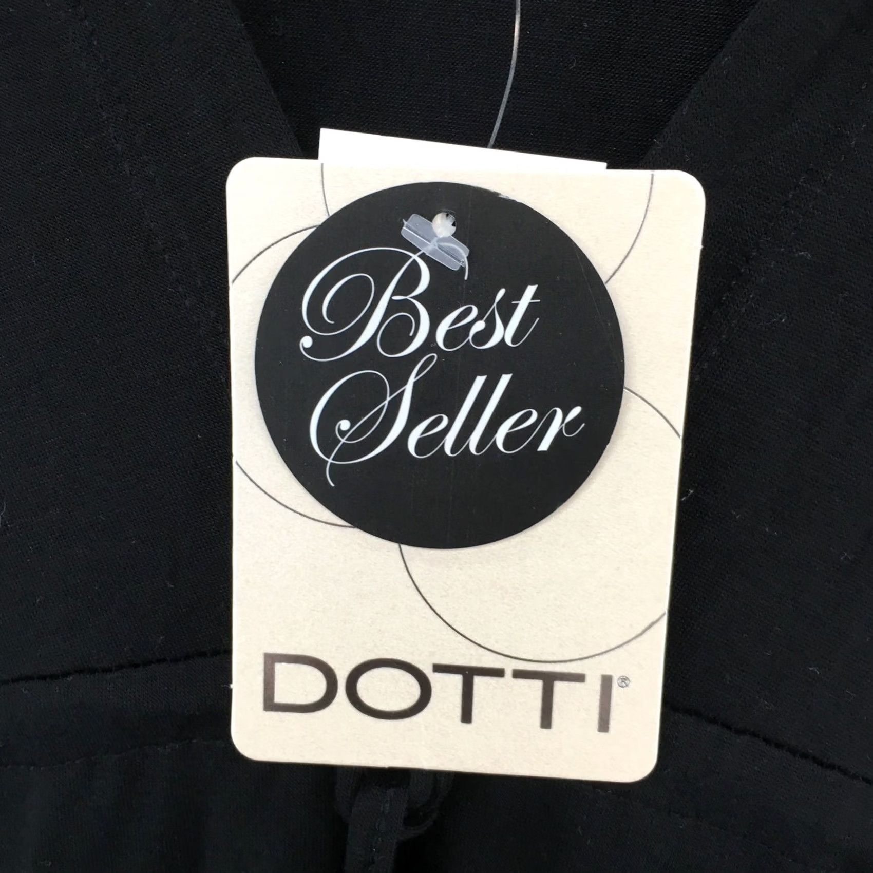 Vintage Dotti Empire Hoodie Dress Womens M Black V Solid C Neck Cap Sleeve Hooded Casual Size M / US 6-8 / IT 42-44 - 6 Thumbnail