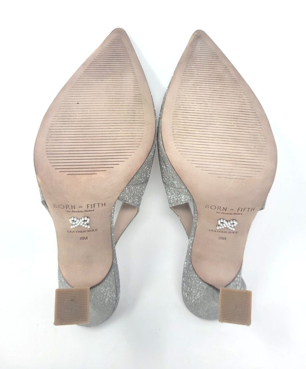 Other Born on Fifth Antonio Melani Glitter Slingback Pump Sz 8M Size US 8 / IT 38 - 9 Thumbnail