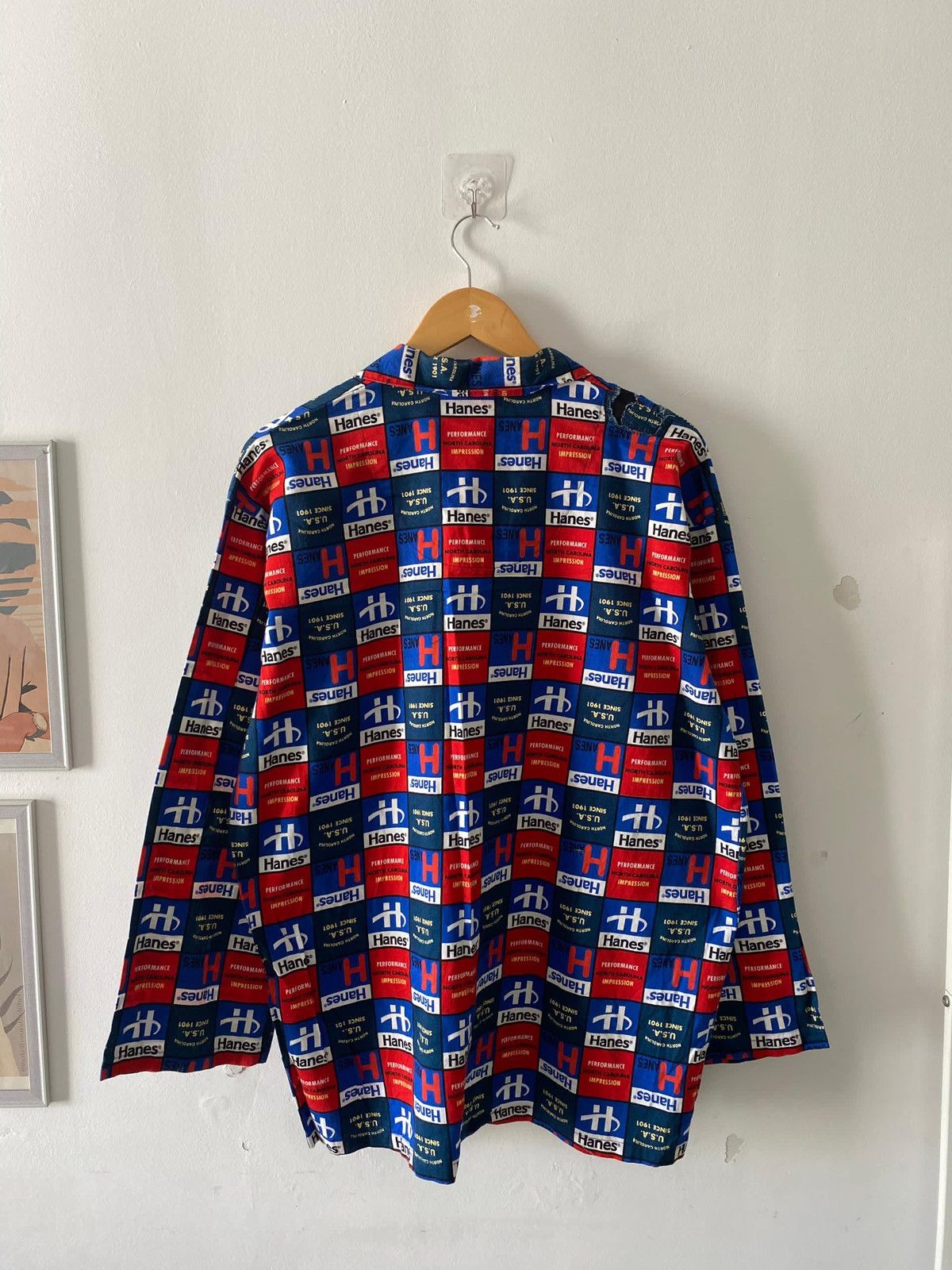 Hanes 90’s Hanes Fullprint Button Shirt Size US L / EU 52-54 / 3 - 5 Thumbnail