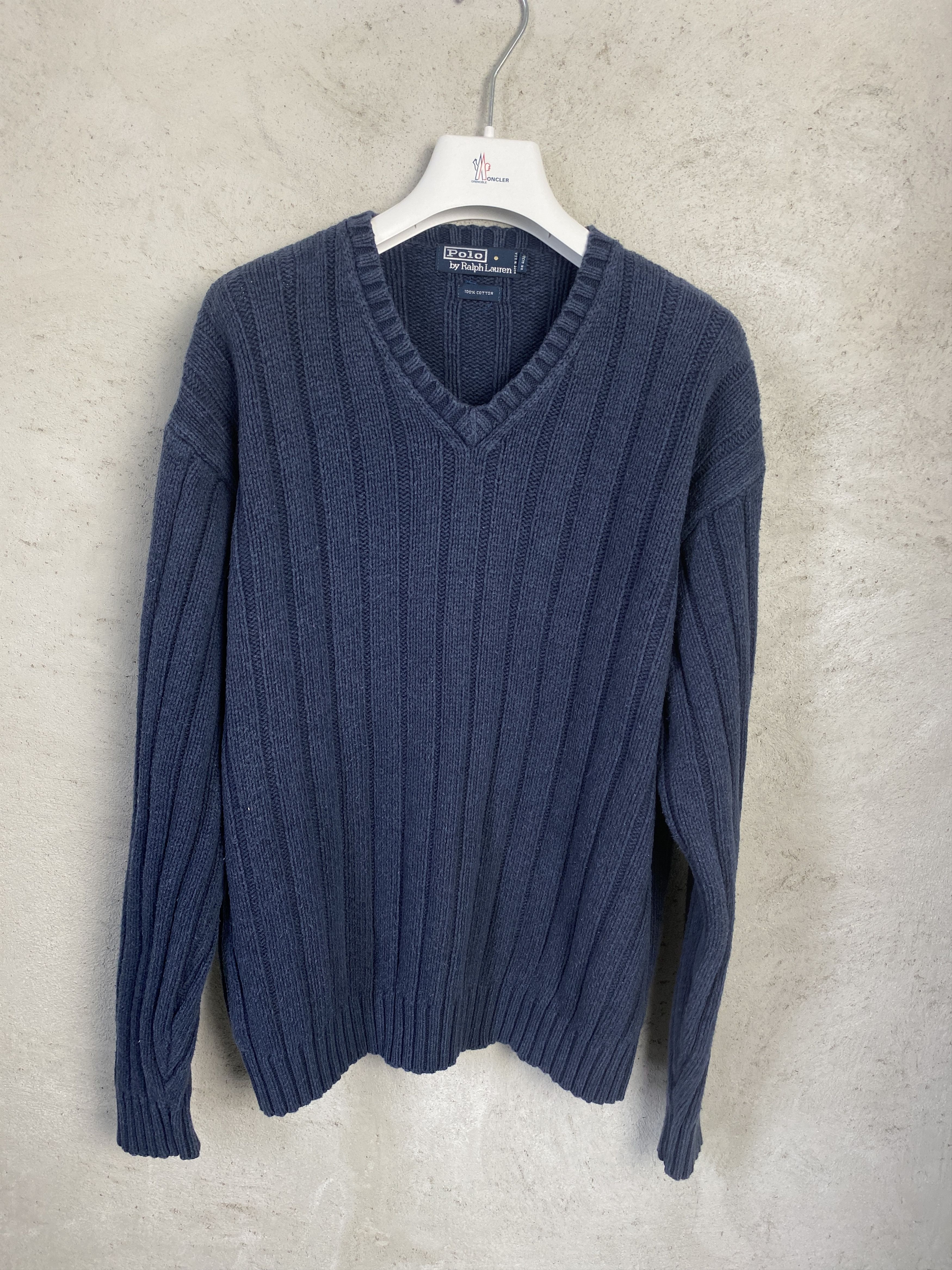 Polo Ralph Lauren Polo Ralph Lauren ribbed sweater knitwear vintage USA made Size US L / EU 52-54 / 3 - 1 Thumbnail