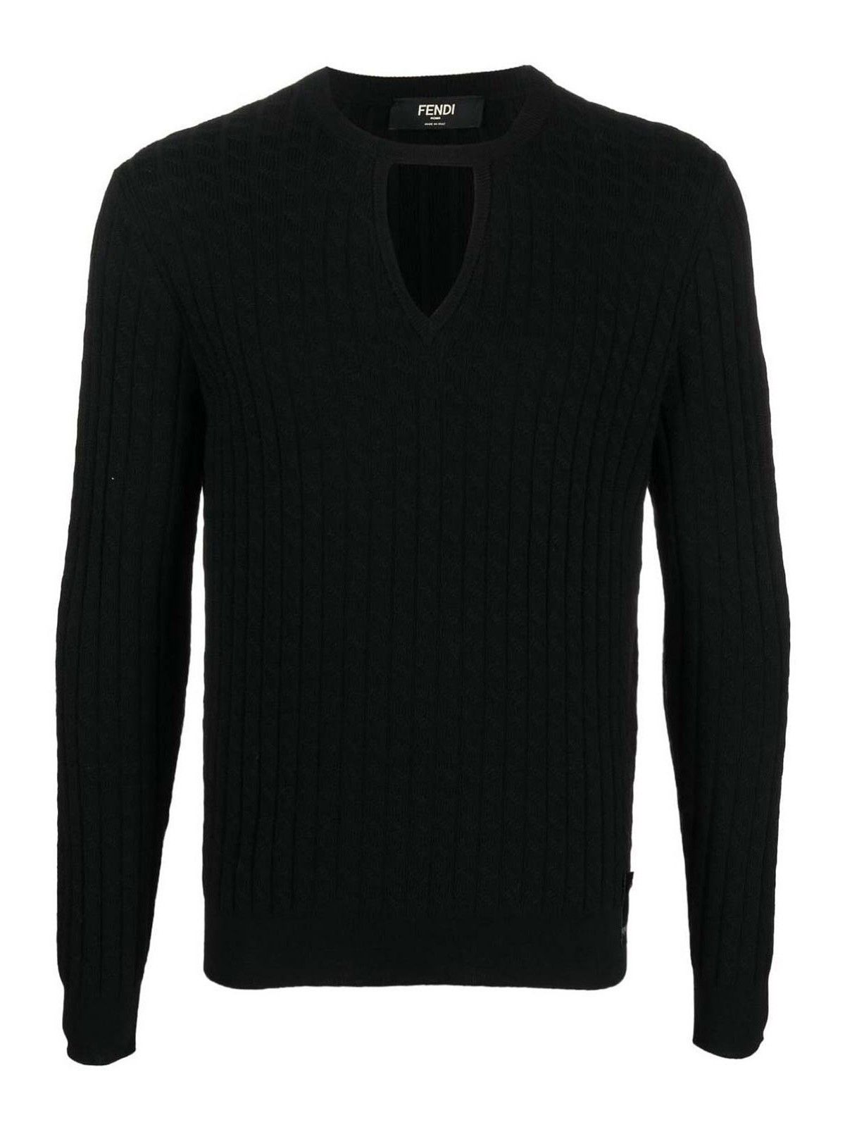 Fendi o1y0125 Sweater in Black Size US L / EU 52-54 / 3 - 1 Thumbnail