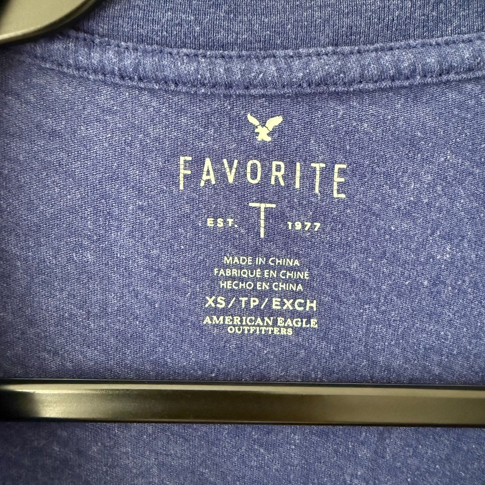 American Eagle Outfitters American Eagle Graphic Long Sleeve Shirt Blue Top XS Size XS / US 0-2 / IT 36-38 - 3 Thumbnail