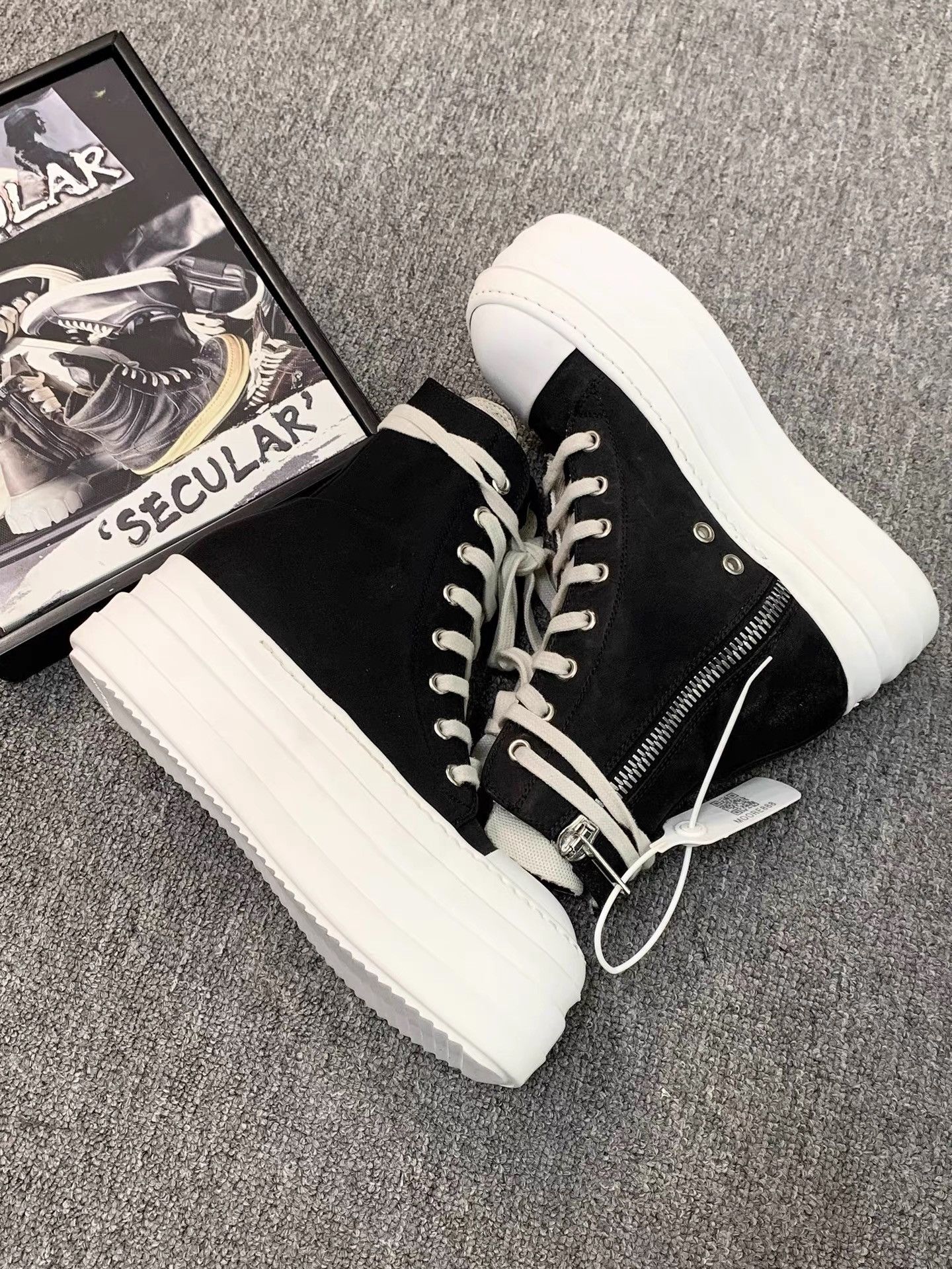 Rick Owens Rick Owens DRKSHDW Double-Layer Sole High-Top Sneakers K34 Size US 6 / IT 36 - 5 Thumbnail