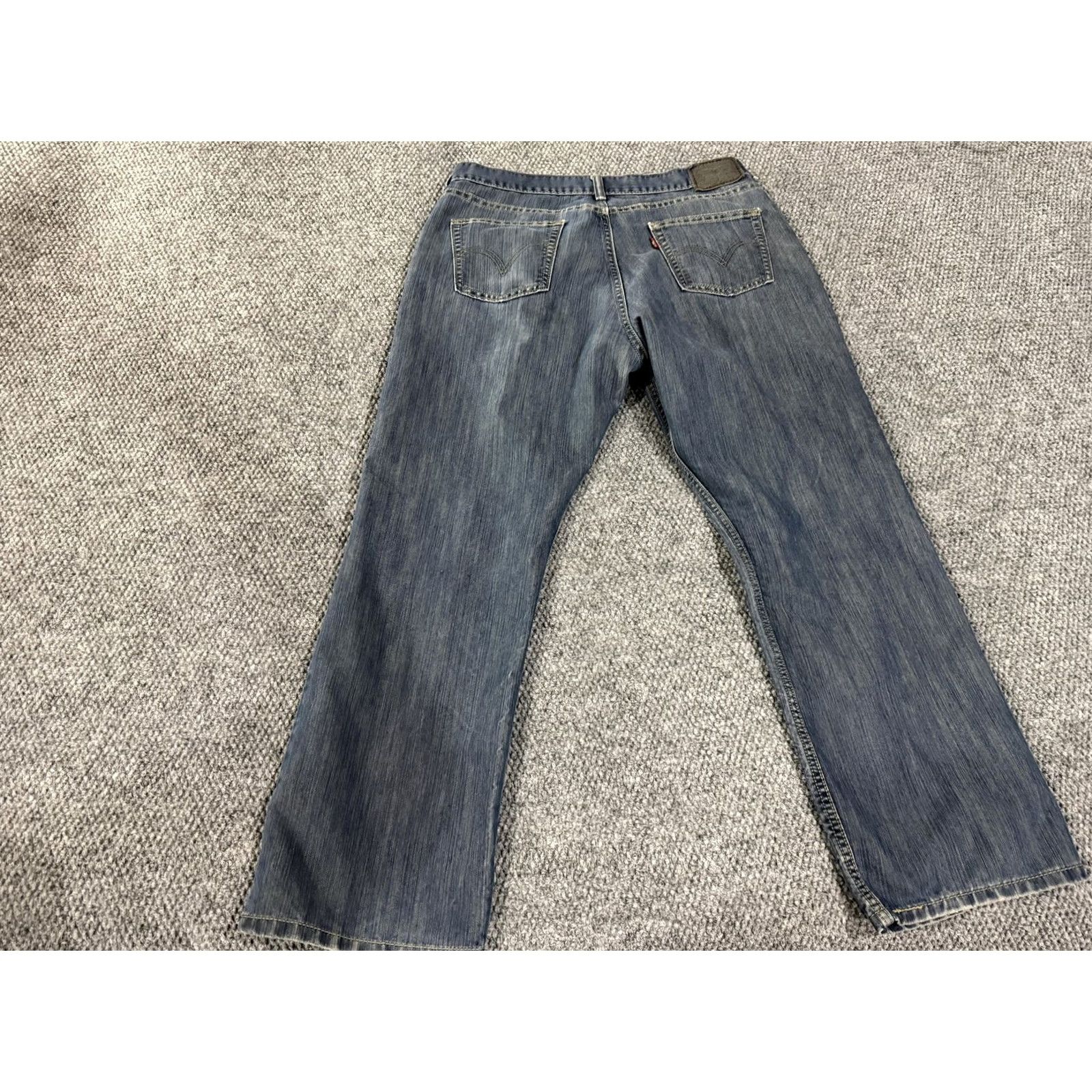 Levi's Levi's 514 Jeans Slim Straight Blue Medium Wash 34x28 Zip Fly Mens Jeans Regular 34in Denim Cotton Polyester Straight Leg Size US 34 / EU 50 - 6 Thumbnail