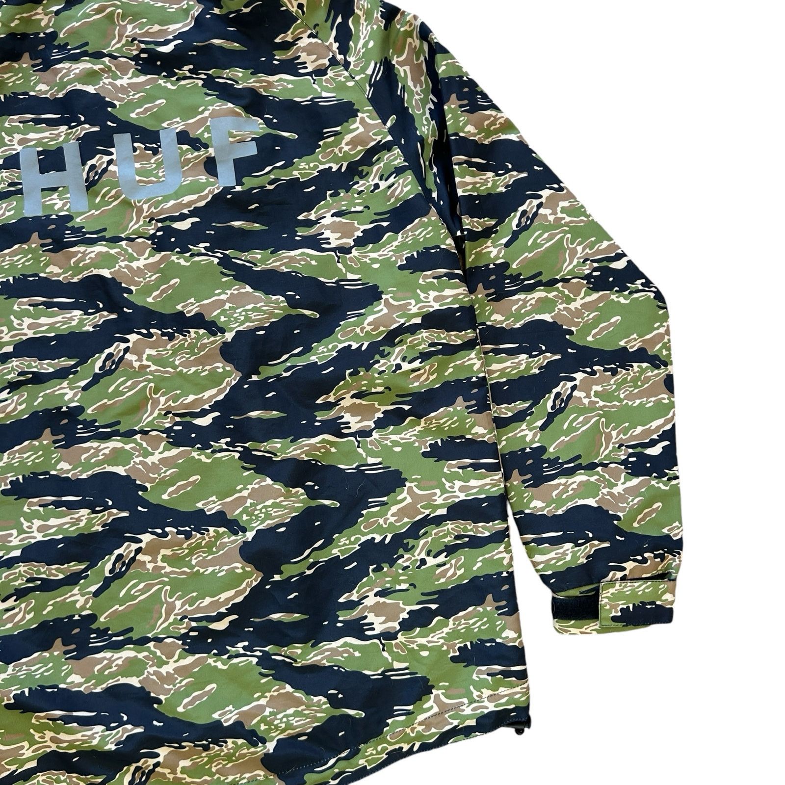 Huf HUF Camo Jacket Windbreaker Mens Med Green Black Streetwear Size US M / EU 48-50 / 2 - 6 Thumbnail