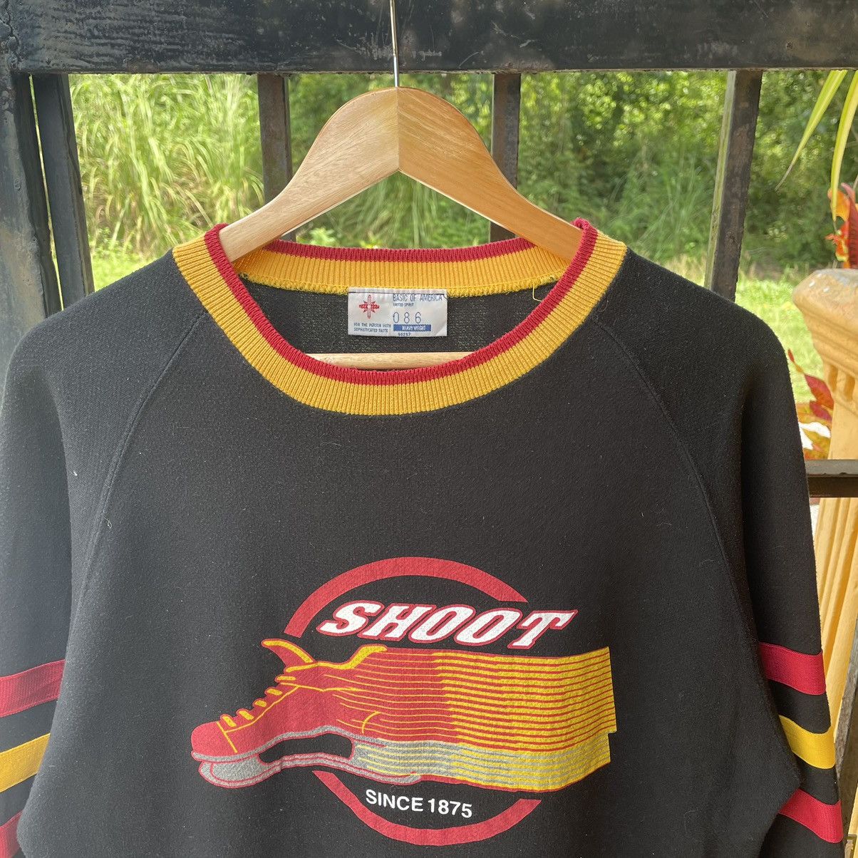 Vintage 🔥🔥Vintage Basic America Shoot Big Logo Sweat Tee Size US L / EU 52-54 / 3 - 2 Thumbnail