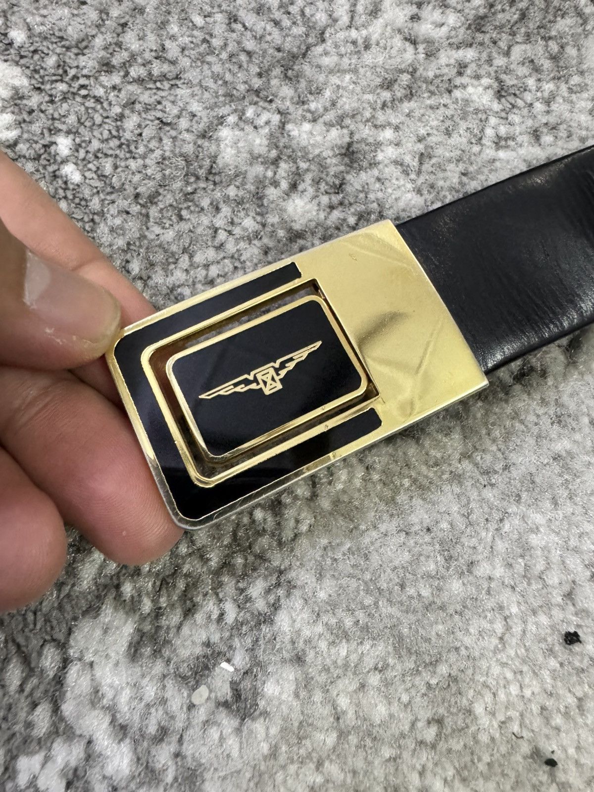 Longines VINTAGE LONGINES LEATHER BELT SUITED 30”-32” Size 32 - 5 Thumbnail