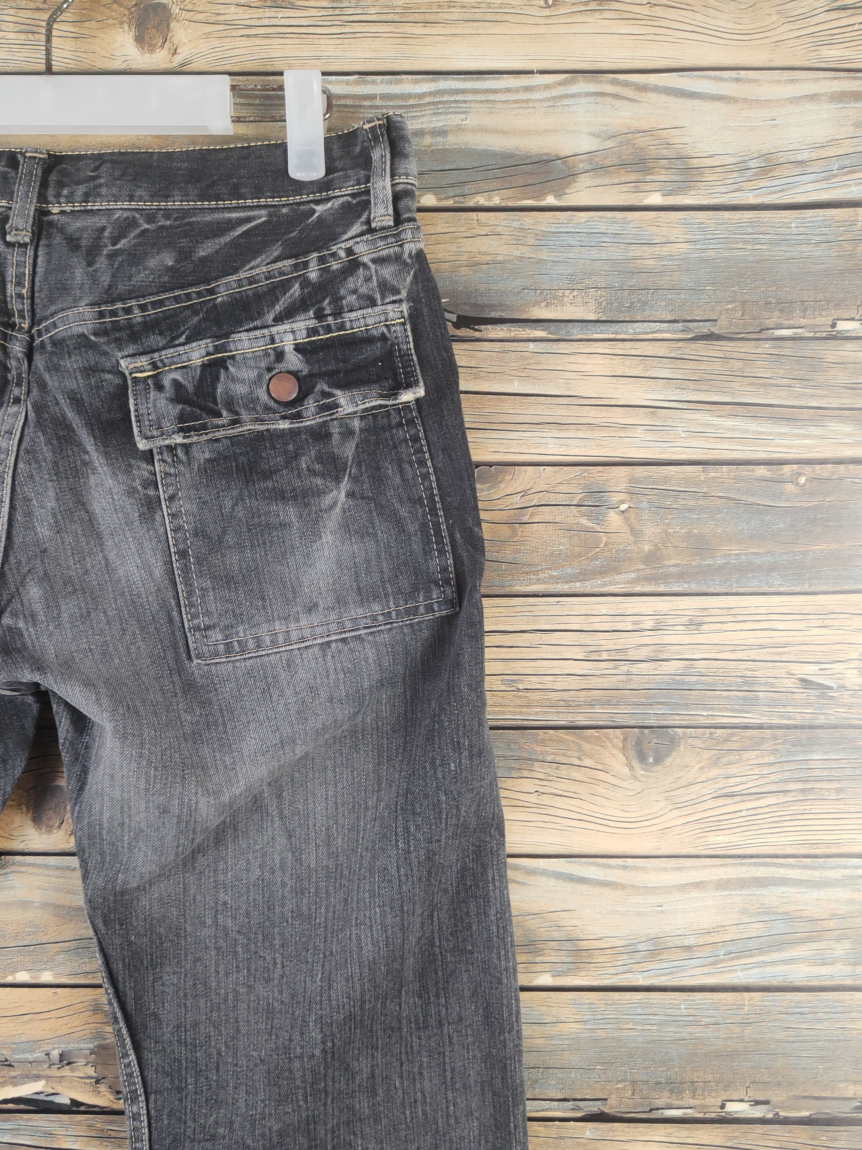 Eternal DL Eternal Black Distressed Ripped Jeans #1930 Size US 33 - 10 Thumbnail