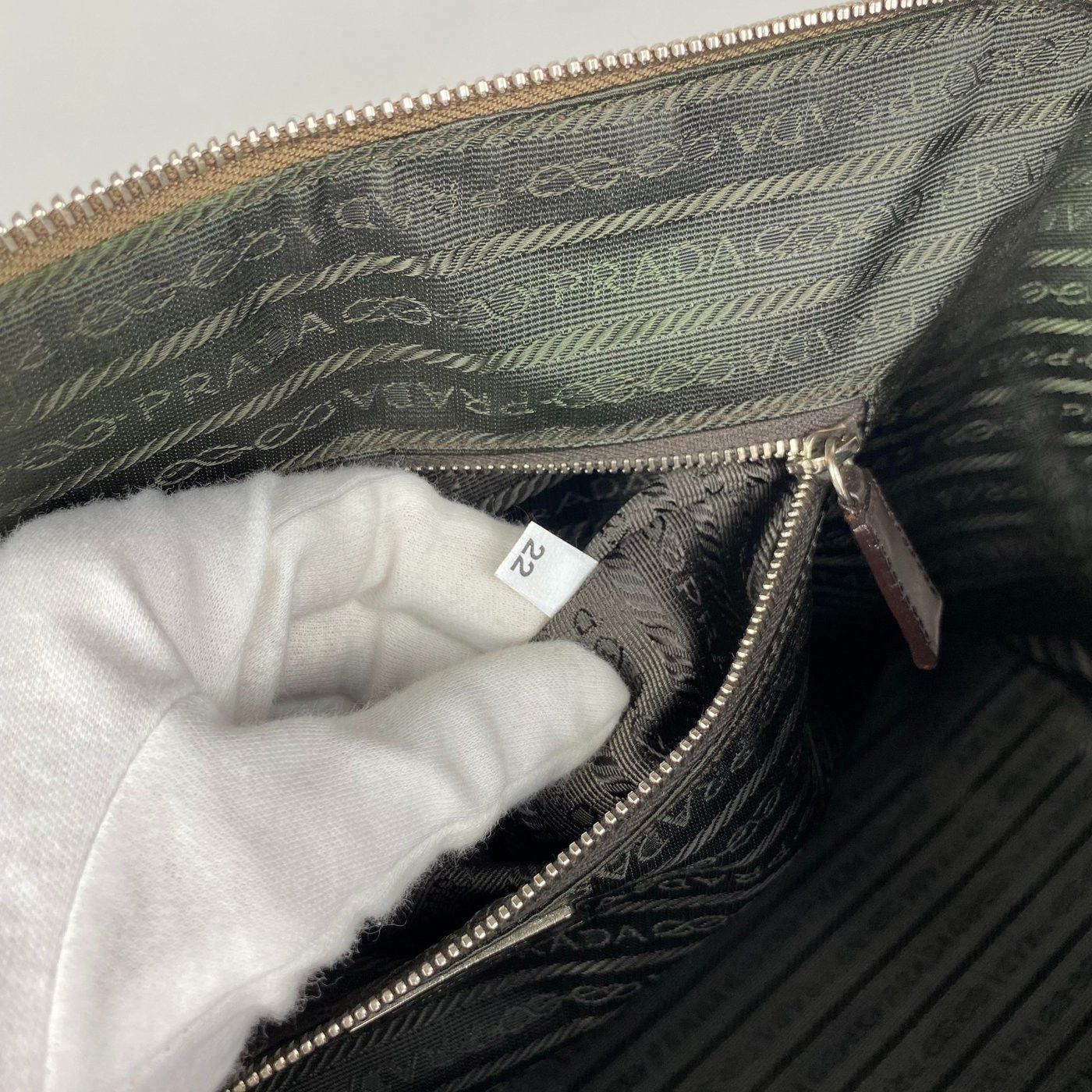 Prada Prada Vintage Canvas and Leather Bowler Bag Size ONE SIZE - 21 Thumbnail