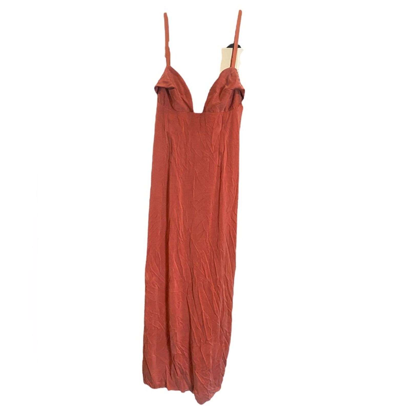 Jacquemus JACQUEMUSOrange Le Raphia Midi Terracotta Dress 40 Size L / US 10 / IT 46 - 2 Thumbnail