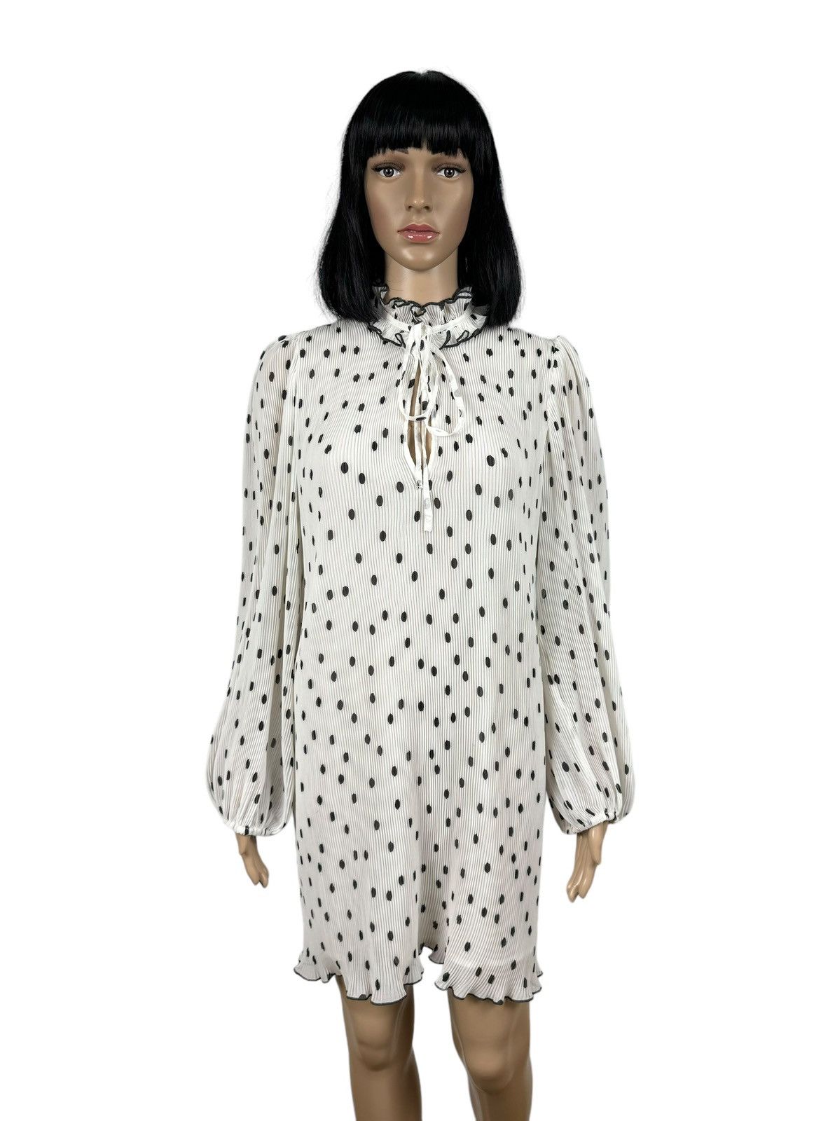 Ganni Ganni Polka Dot Shirt Dress Polyester size 36 | Grailed