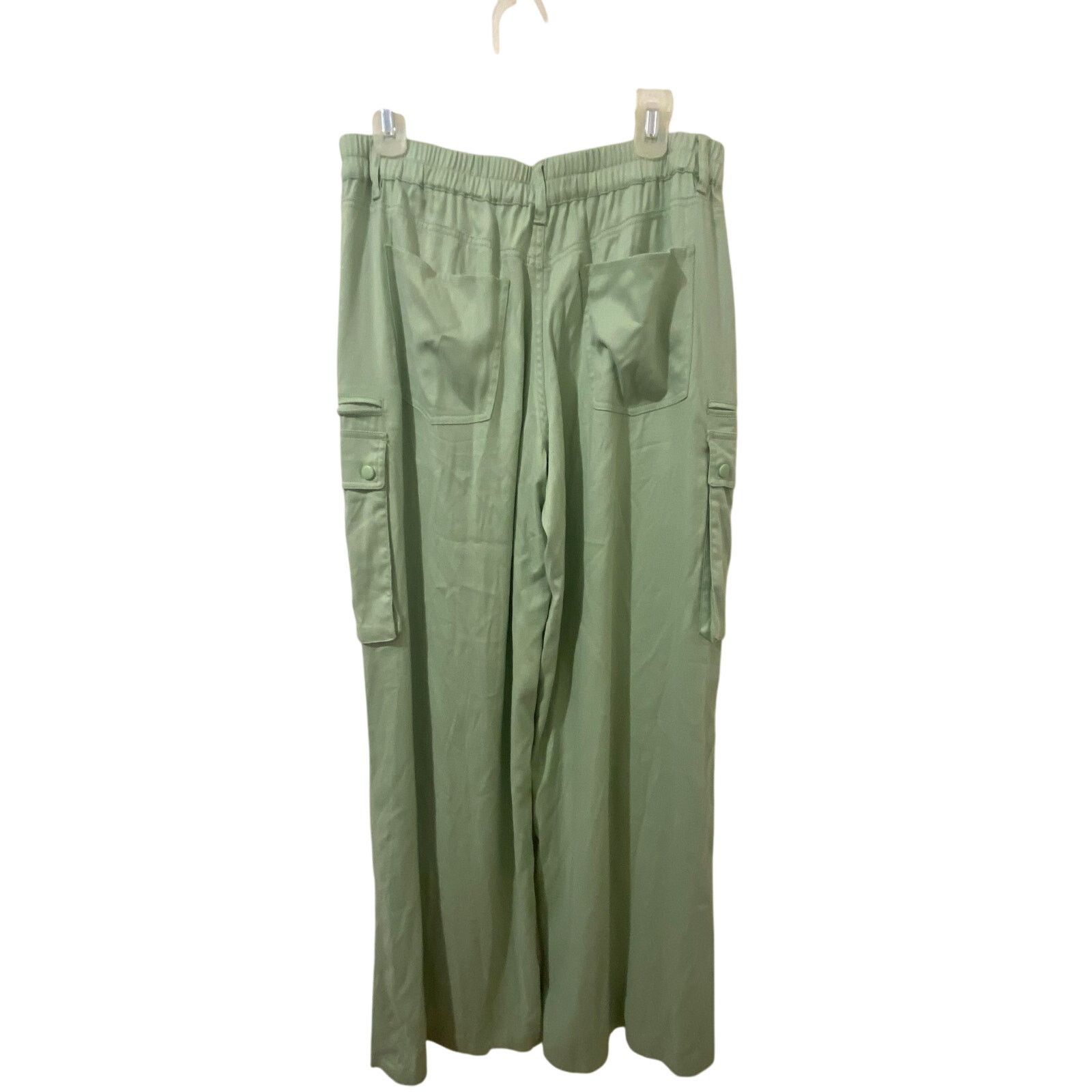 Alice + Olivia Alice + Olivia Joette Cargo Wide Leg Pants Seamoss Green NWT Size 34" / US 12 / IT 48 - 7 Thumbnail