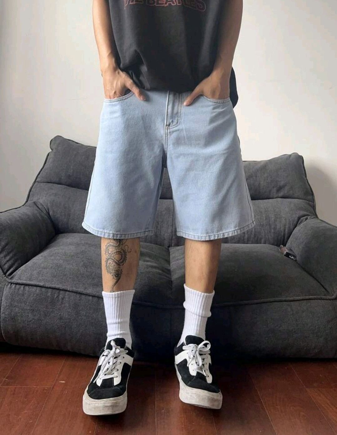 Japanese Brand × Vintage Dads Denim Shorts Vintage Style Y2K Grown Ups Size US 35 - 3 Thumbnail