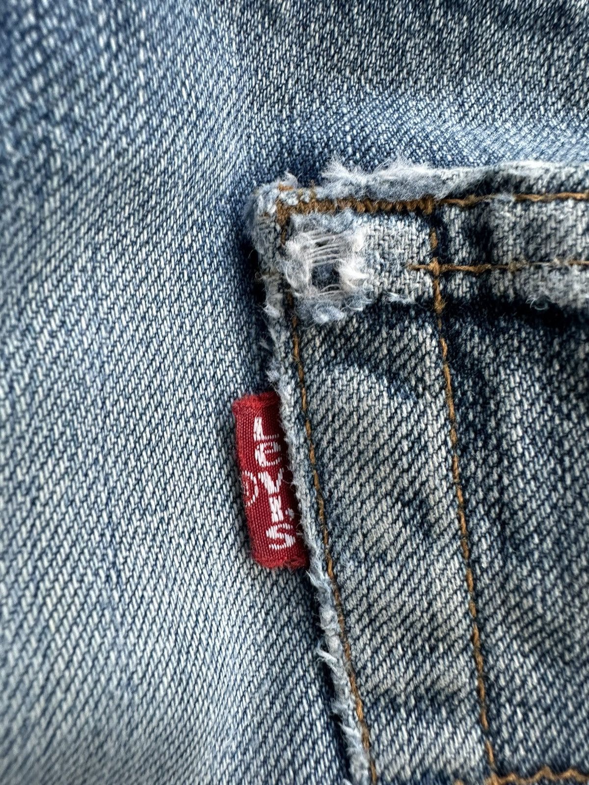 Levi's Levis 501 Distressed Blue Vintage Denim 30x28 D496 Size US 30 / EU 46 - 8 Thumbnail