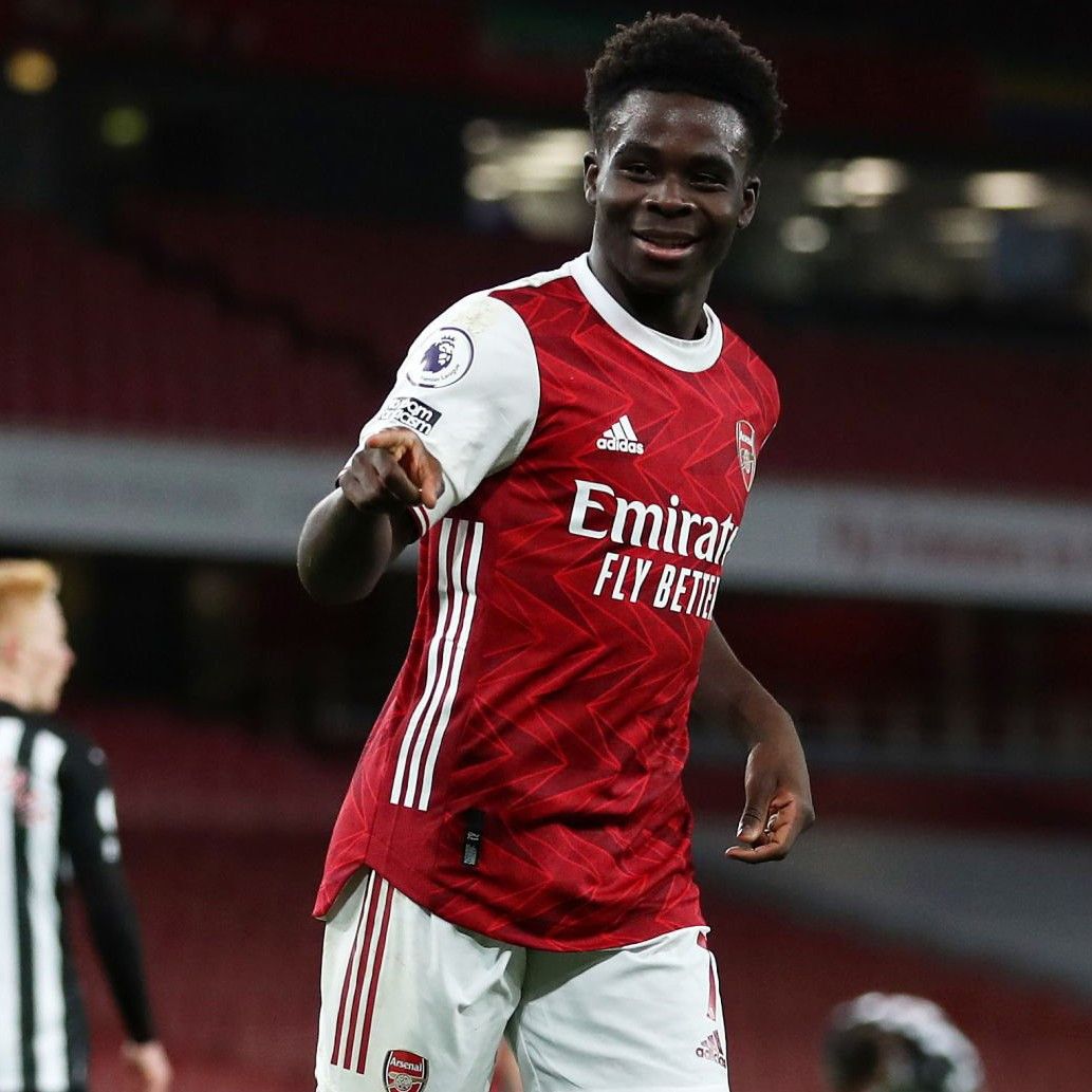 Adidas Arsenal 2020-2021 Home Jersey Bukayo Saka 7 Size US L / EU 52-54 / 3 - 13 Thumbnail