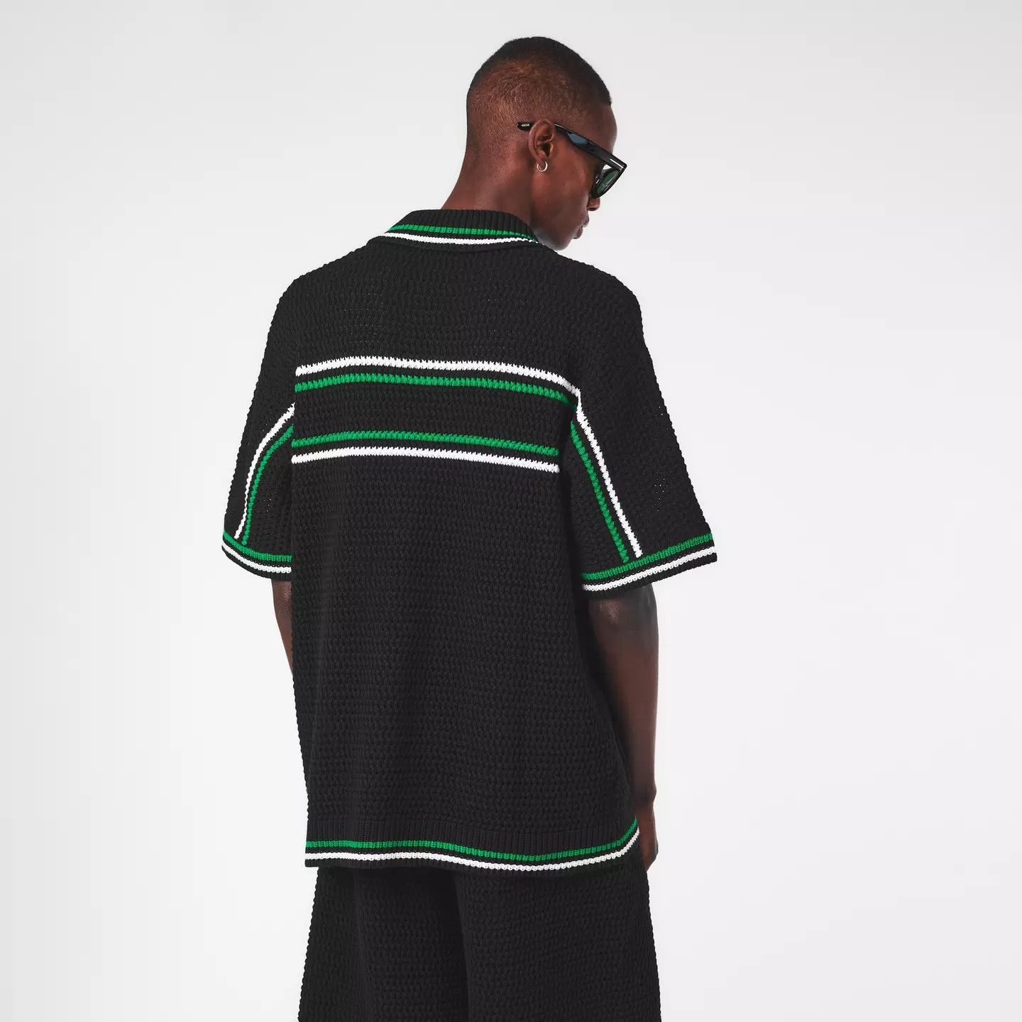 Casablanca o1g2r1mq0426 Knitted Shirt in Black Size US S / EU 44-46 / 1 - 4 Thumbnail