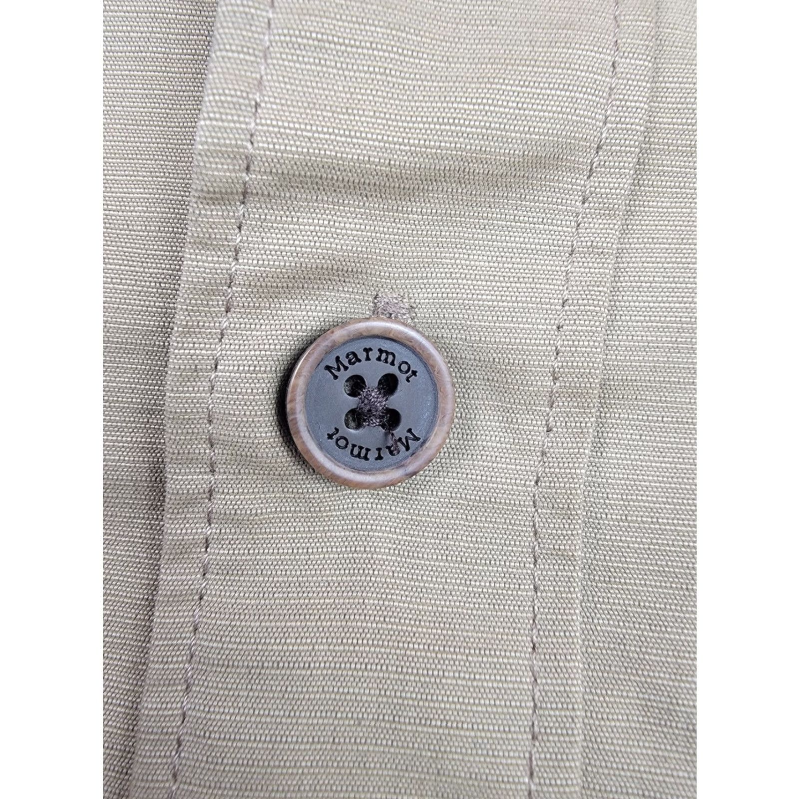 Marmot Marmot Shirt Mens Large Tan Short Sleeve Button Up Outdoor Hiking Performance Shirt Size US L / EU 52-54 / 3 - 6 Thumbnail