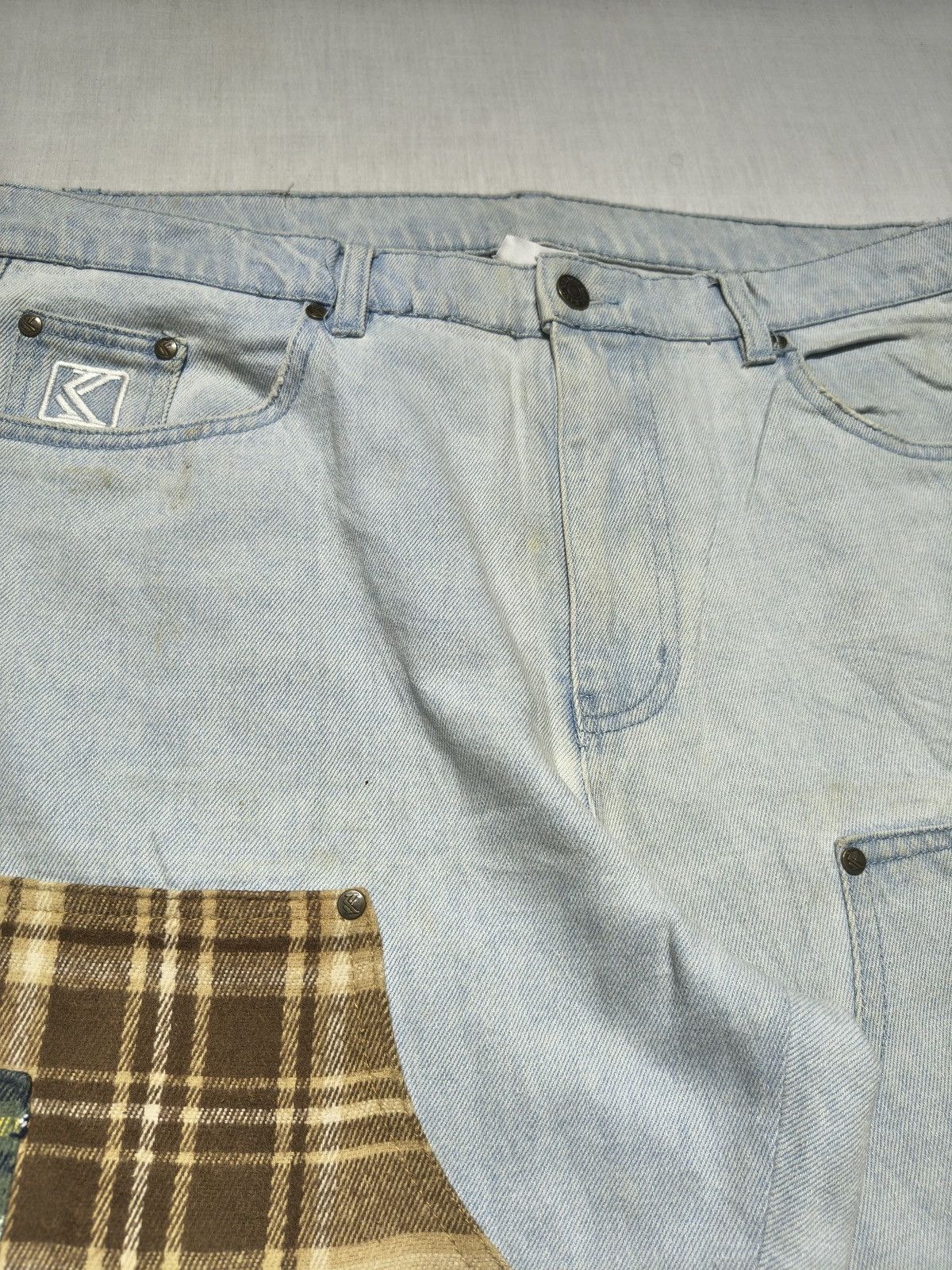 Southpole KARL KANI Y2K PATCHWORK CARPENTER PANTS 🪚🪛(021) Size US 36 / EU 52 - 10 Thumbnail