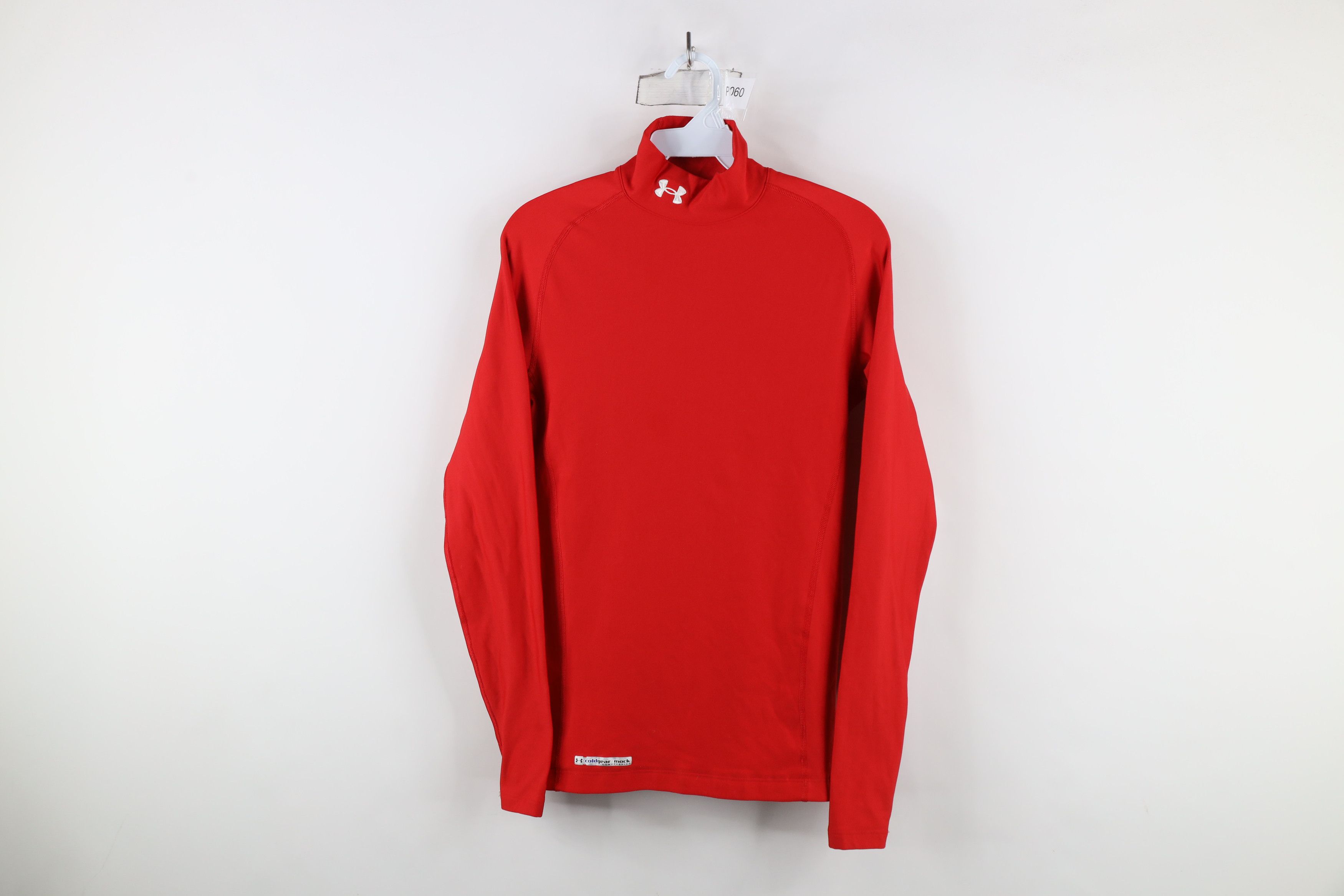 Under Armour × Vintage Under Armour Compression Mock Neck Long Sleeve T-Shirt Red Size US M / EU 48-50 / 2 - 1 Thumbnail