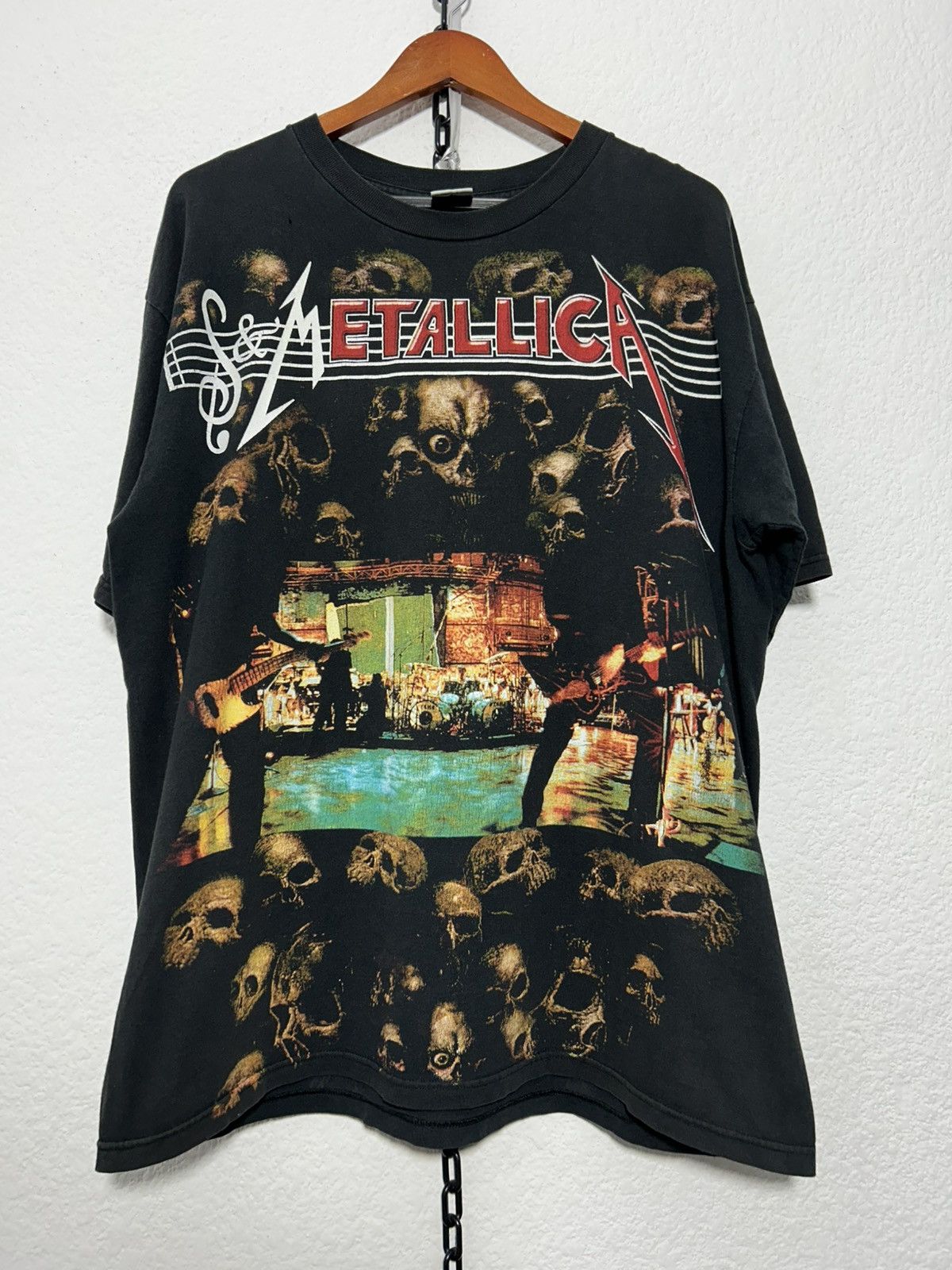 Metallica × Mexicana × Vintage 1999 Metallica “S&M” Rare Mexican Shirt Size US XL / EU 56 / 4 - 1 Thumbnail