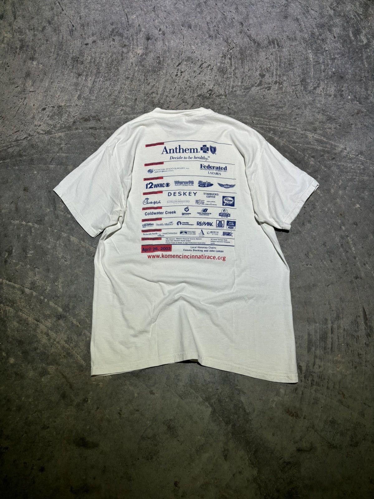 Vintage Vintage 2003 Breast Cancer Tee Size US M / EU 48-50 / 2 - 3 Thumbnail