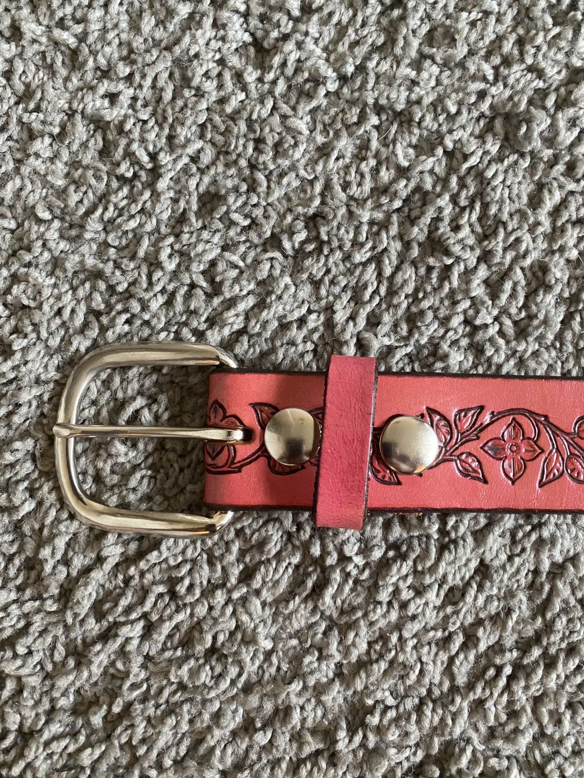 Vintage Floral Pattern Belt Size ONE SIZE - 3 Thumbnail