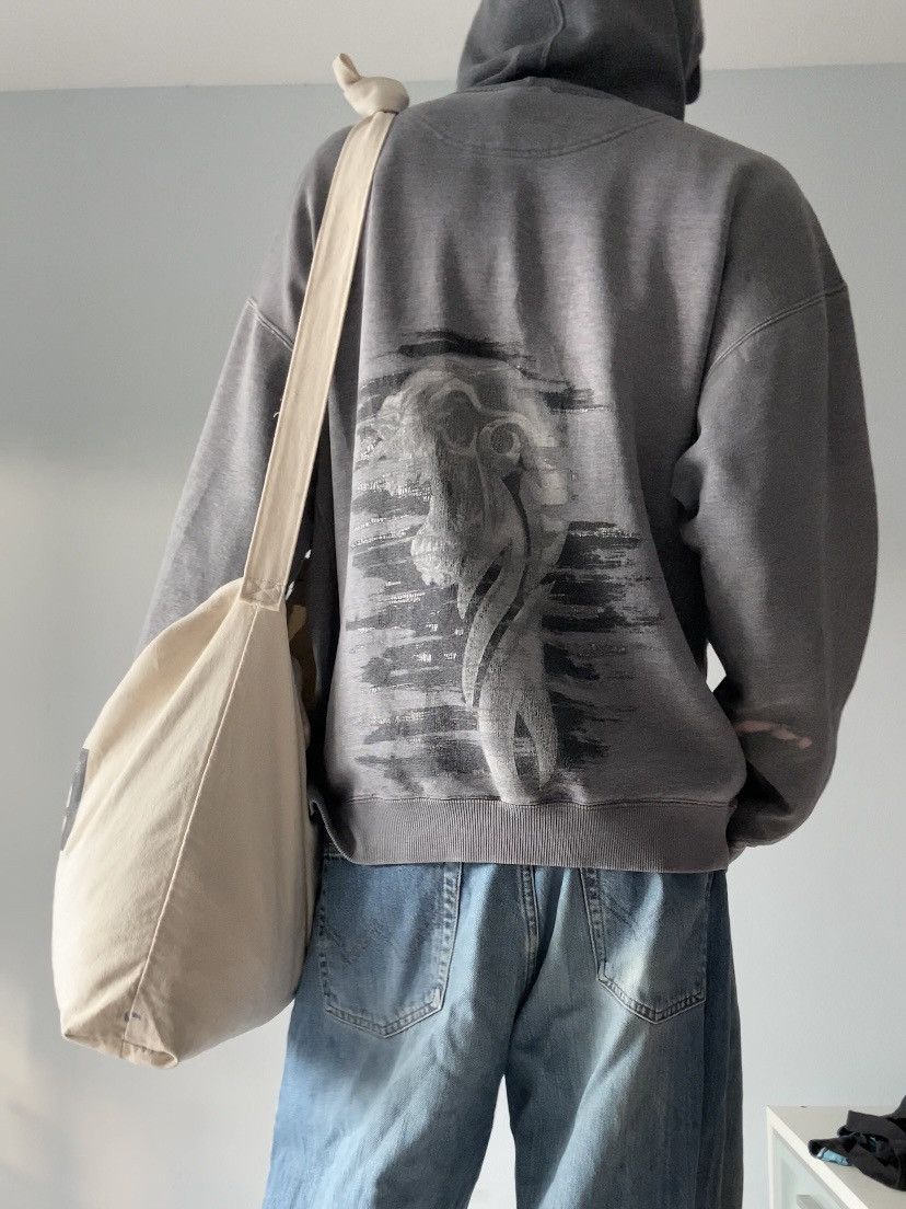 image of Distressed To Perfect Jnco Hoodie Fade in Faded Black, Men's (Size Large)